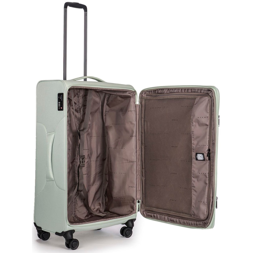 Stratic Weichgepäck-Trolley »Stratic Light + L, mint«, 4 Rollen