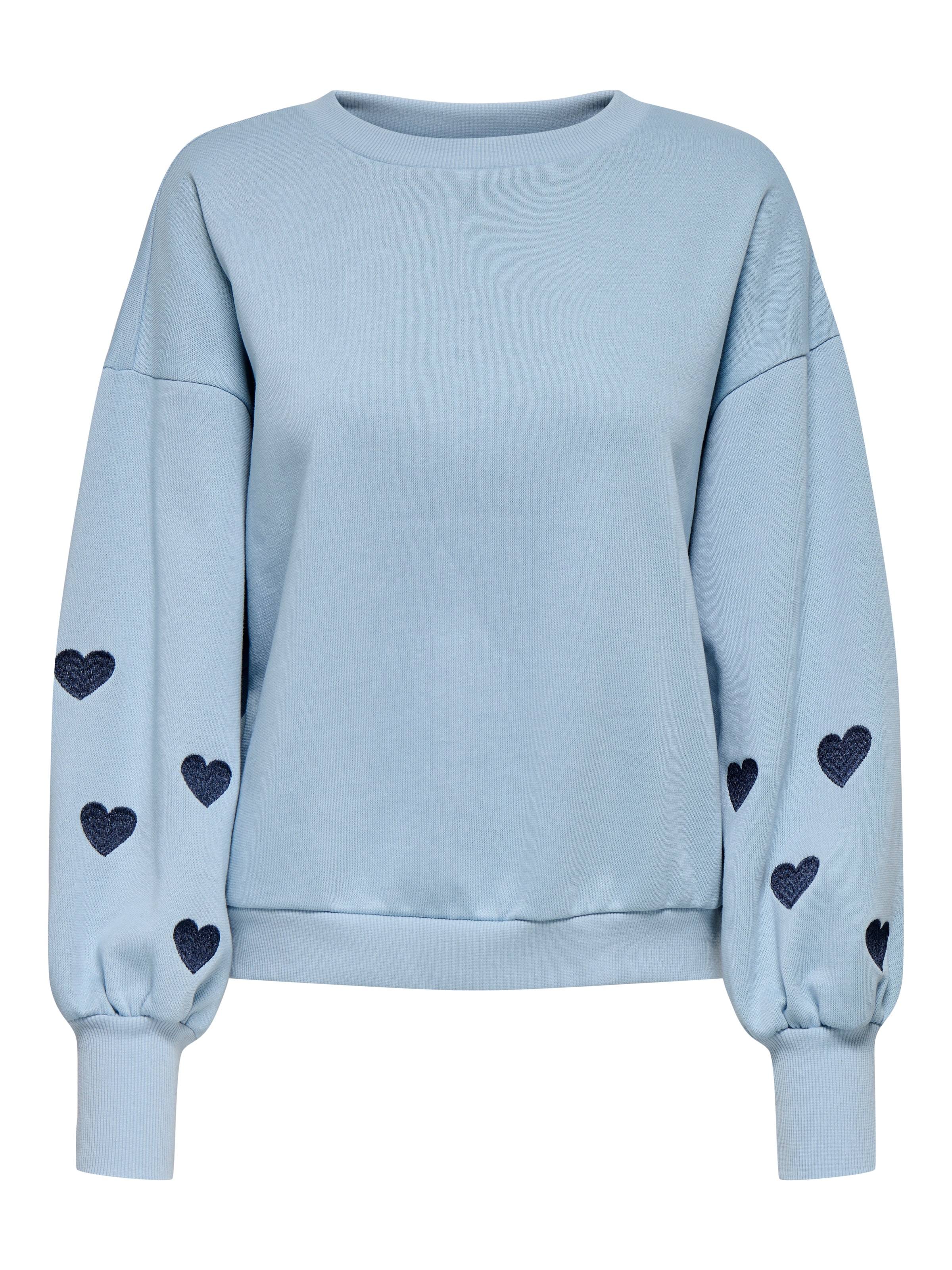 ONLY Sweatshirt »ONLBECCA L/S O-NECK SWT«, mit Stickerei