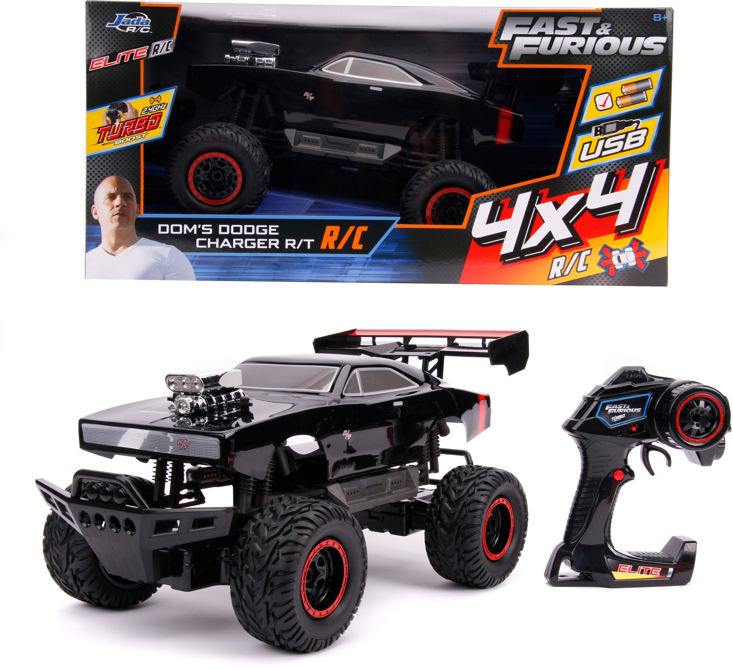 RC-Monstertruck Fast & Furios, Doms Dodge Charger R/T