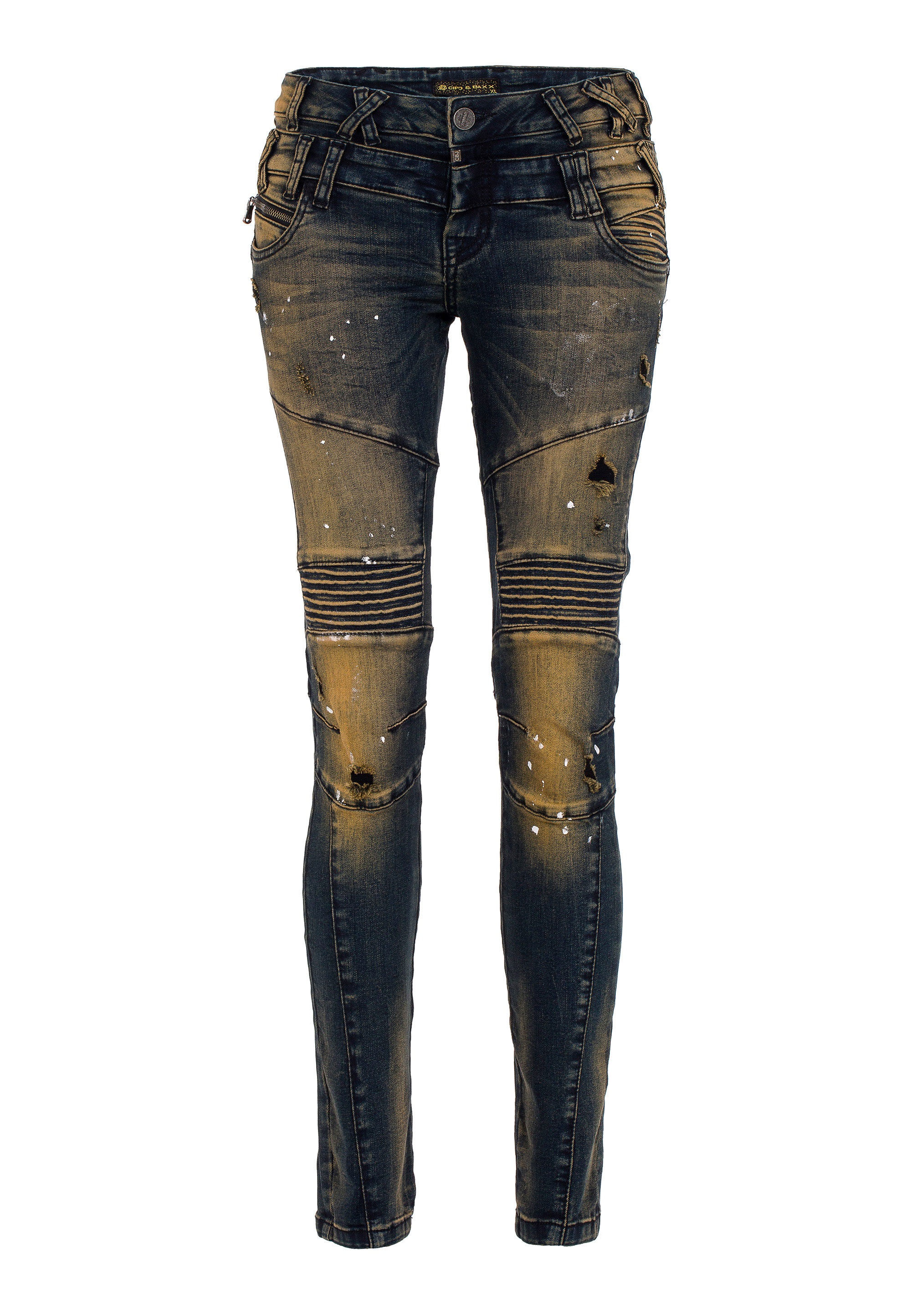 Cipo & Baxx Slim-fit-Jeans »Jeans«, mit Doppel-Bund, WD362