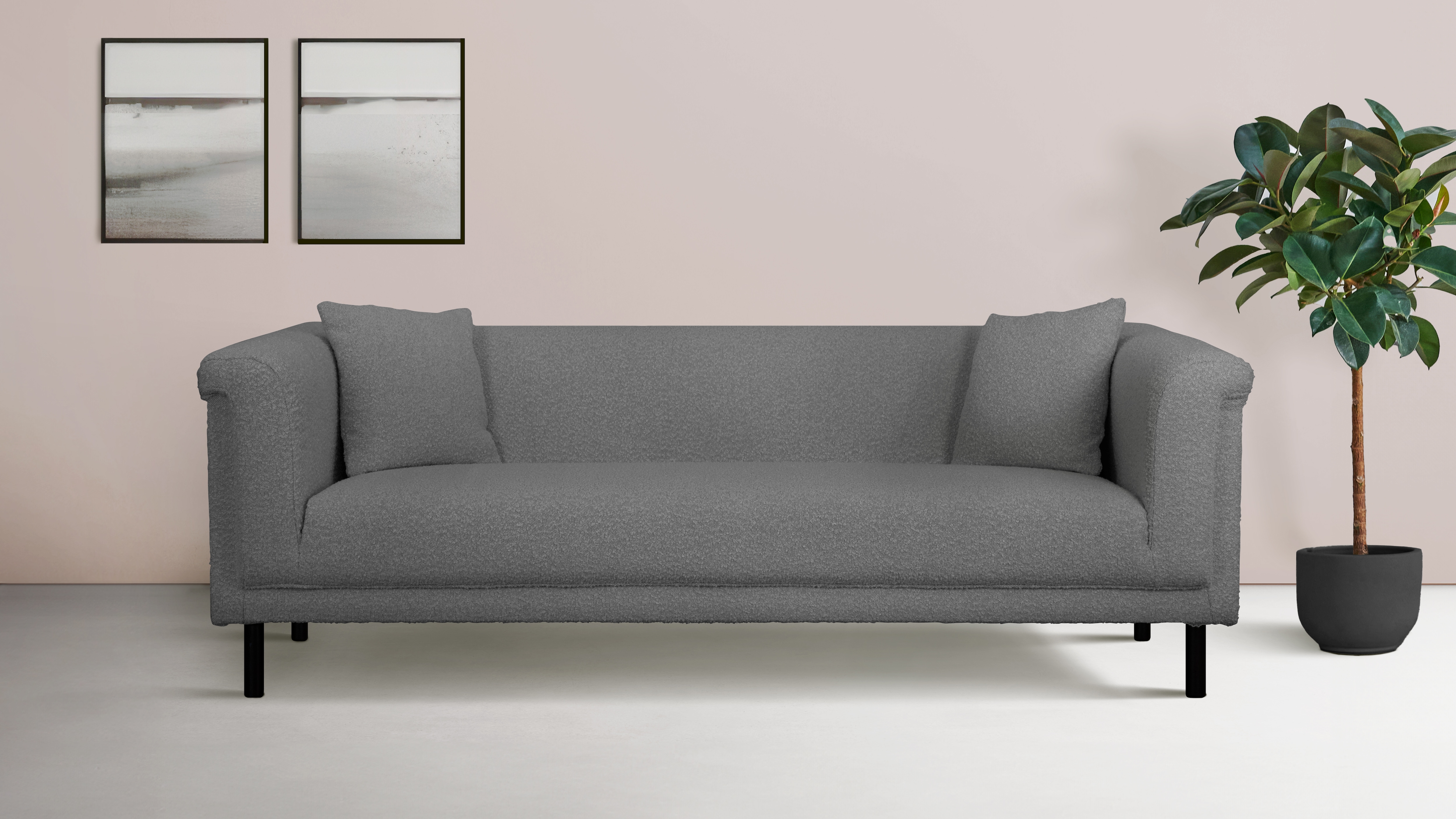 Home affaire 2-Sitzer "AGNIA B/T/H: 180/85/71 cm" incl. Zierkissen, auch in Cord und Bouclé