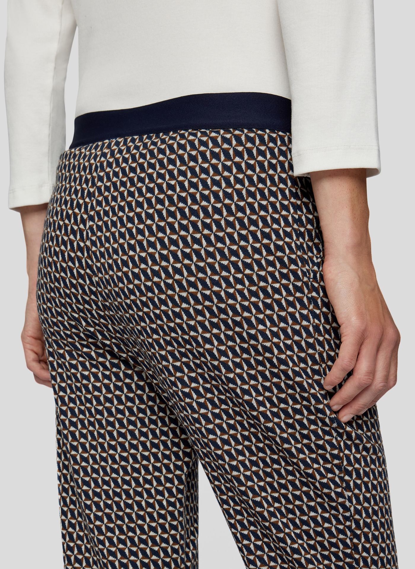 Rabe Jerseyhose »Rabe Elegante Gemusterte Damenhose – Stilvoll und Bequem!«