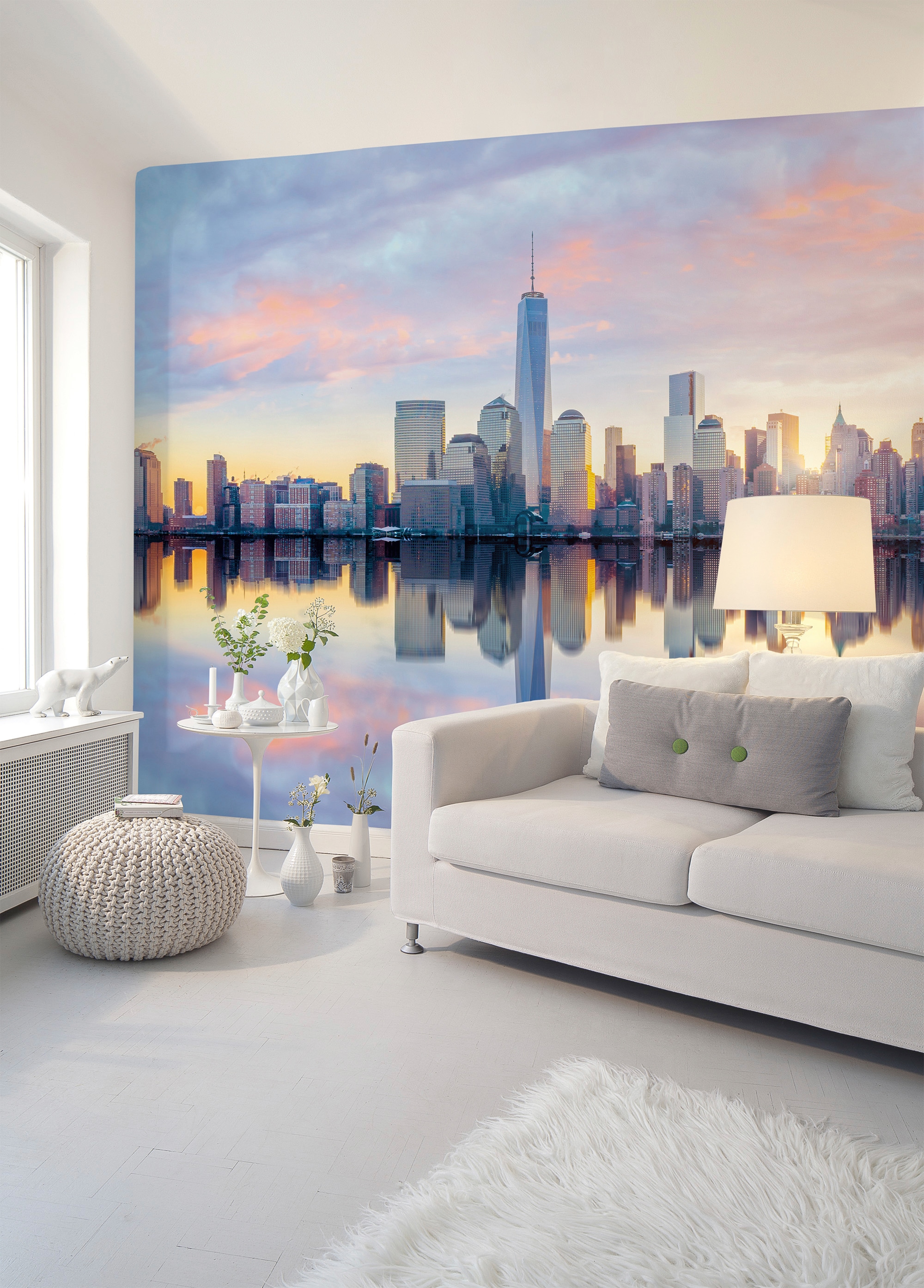 living walls Fototapete »Designwalls Skyline New York 1«, Vlies, Wand, Schräge, Decke