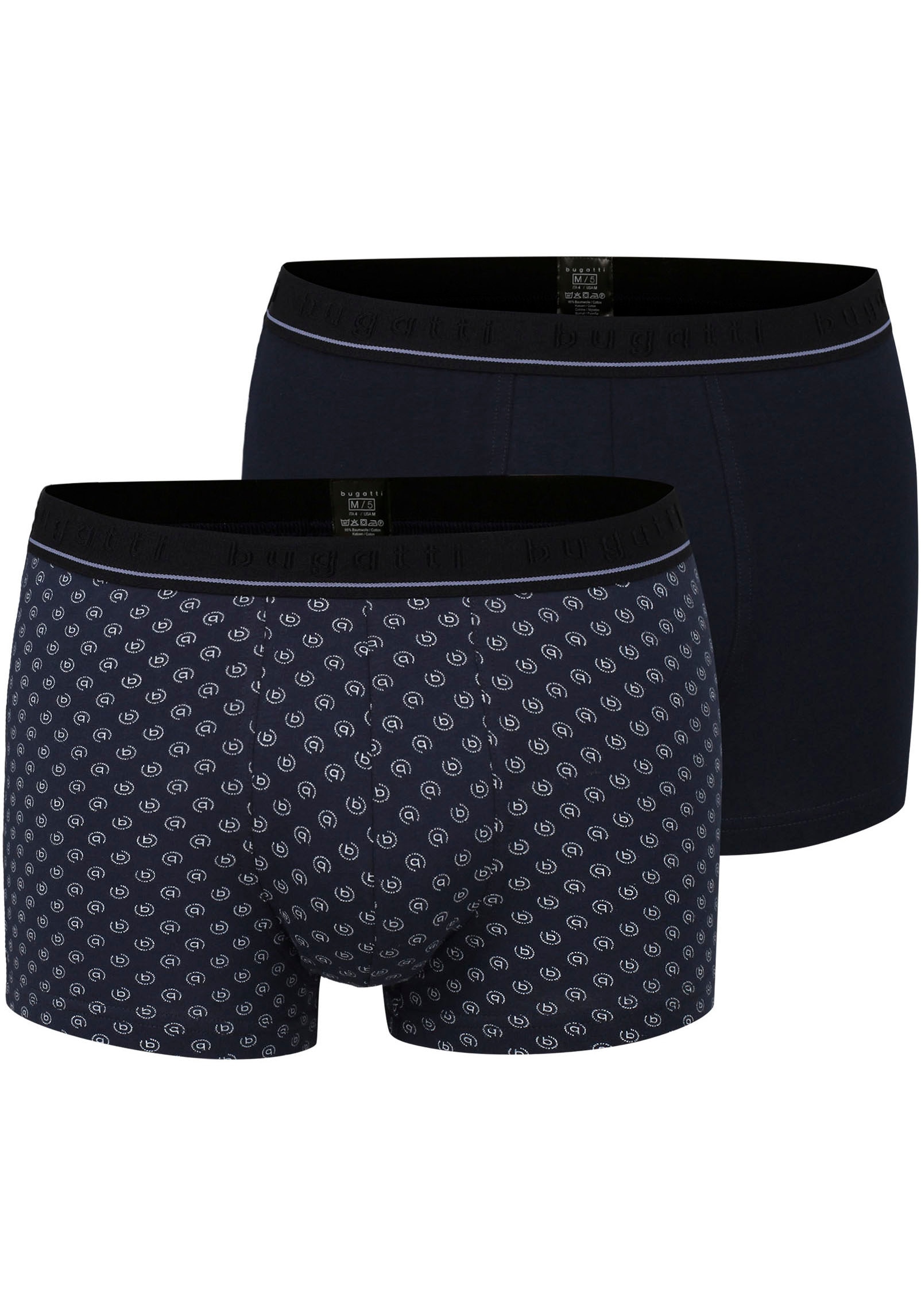 bugatti Boxershorts, (2er Pack), mit elastischem Bund für eine perfekte Passform