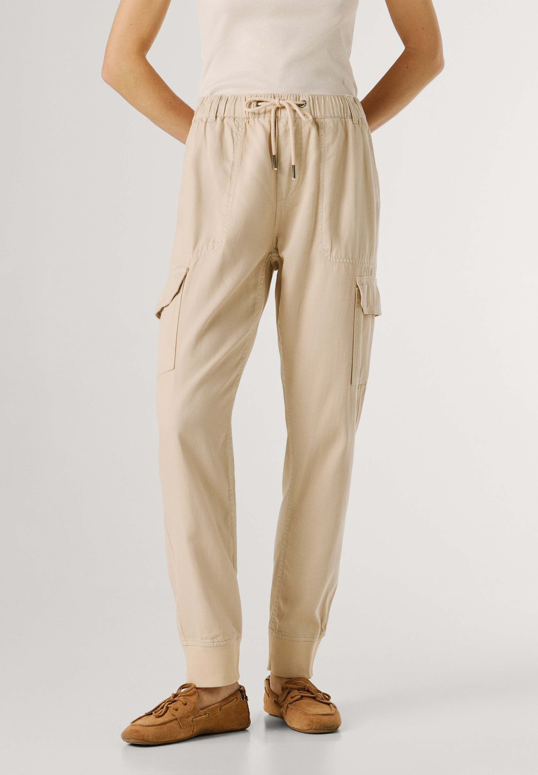 Pepe Jeans Funktionshose "trousers MID WAIST SLIM JOGGER NEW CRUSADE"