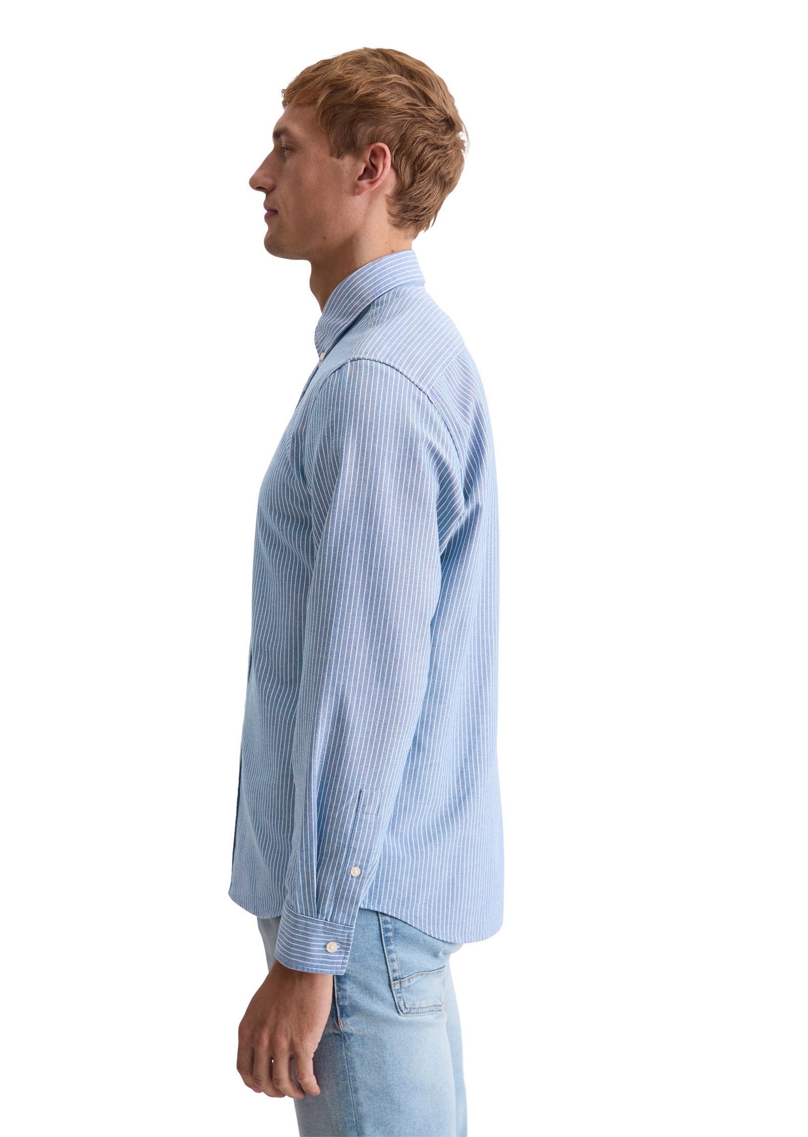 Marc OPolo Langarmhemd "mi Button-Down-Kragen" günstig online kaufen