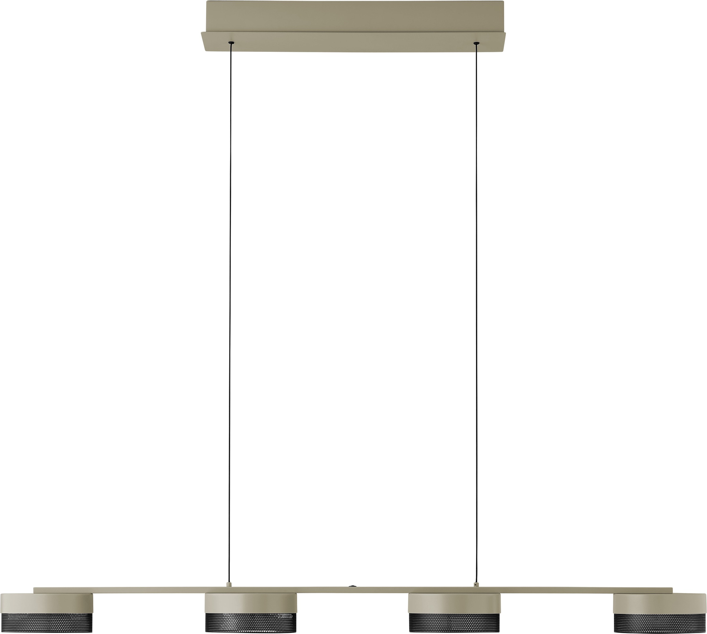 HELL höllisch gutes Licht LED Pendelleuchte »MESH« LED-Modul 1 Stk. Warmweiß Tastdimmer,  Stufenlos höhenverstellbar
