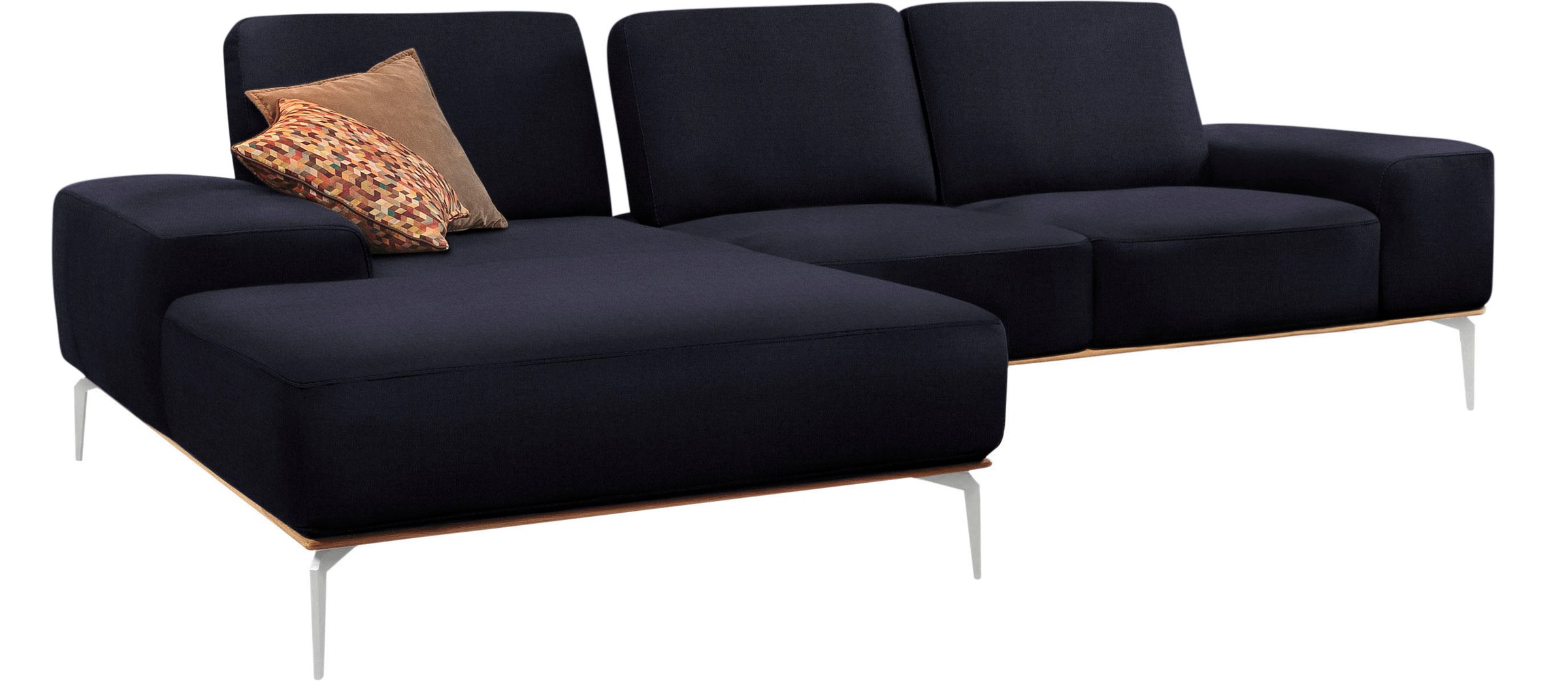 W.SCHILLIG Ecksofa "run, Designsofa mit tollem Sitzkomfort, L-Form", mit el günstig online kaufen