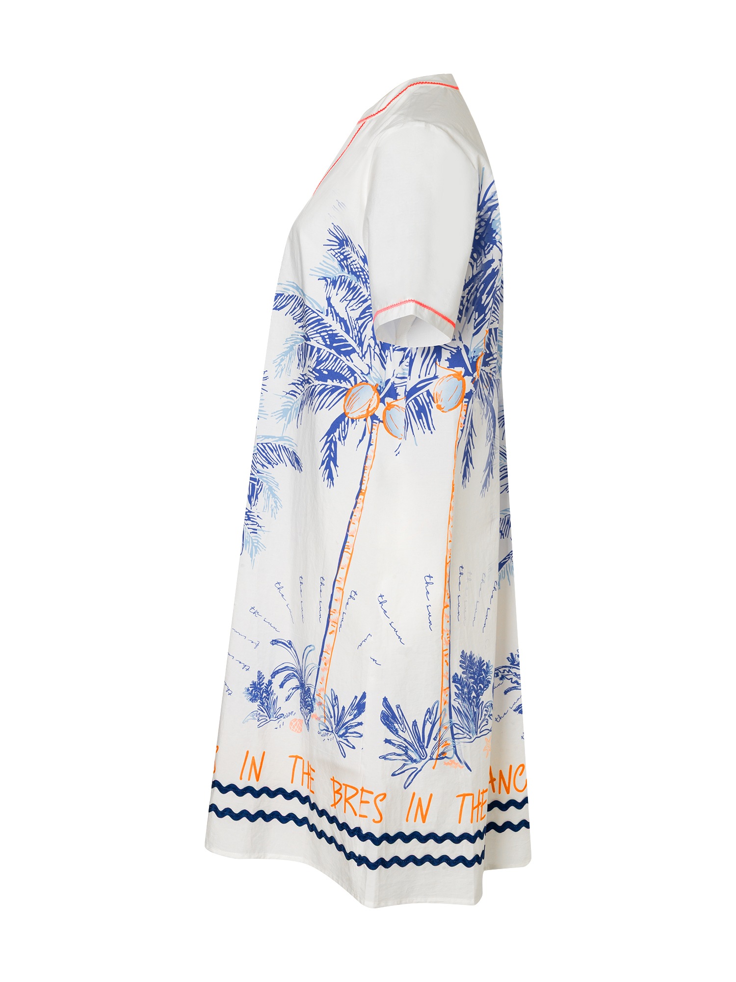 Lieblingsstück Tunikakleid »JulieL« Eingrifftaschen mit dekorativem Print, Baumwoll-Qualität