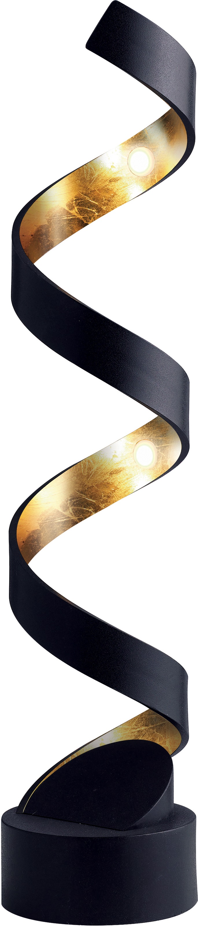LUCE Design LED Tischleuchte LED-HELIX-L4 NER, LED-Modul, 1 St., Warmweiß