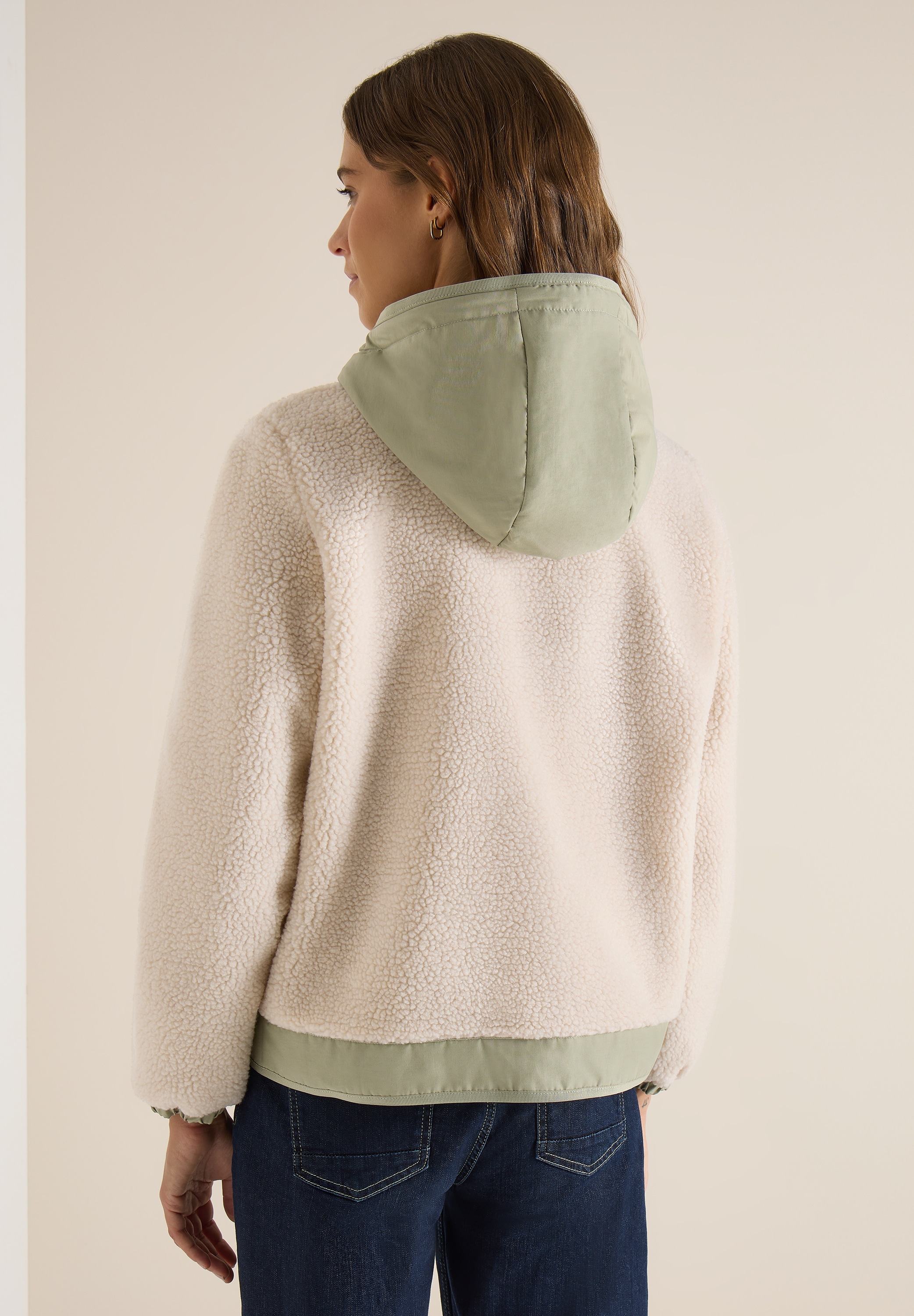 Cecil Fellimitatjacke mit Kapuze mit Kapuze