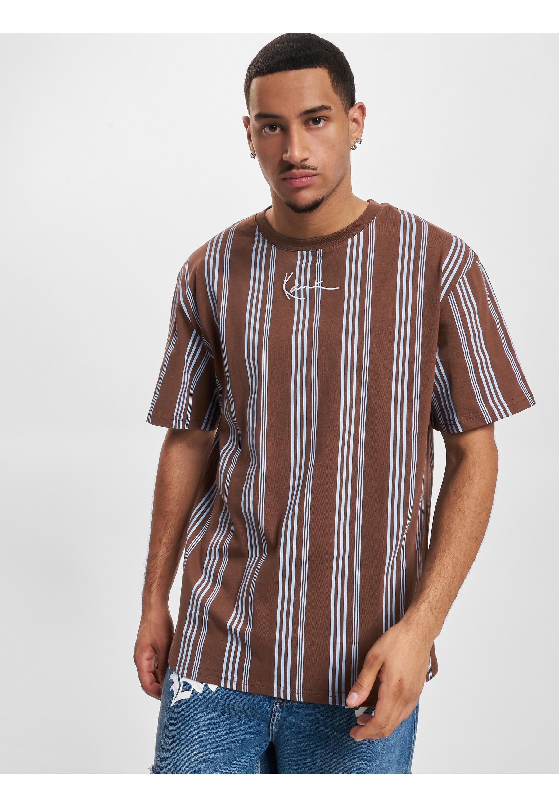 Karl Kani T-Shirt »Karl Kani Herren KM233-025-2 KK Small Signature Striped Tee«, (1 tlg.)