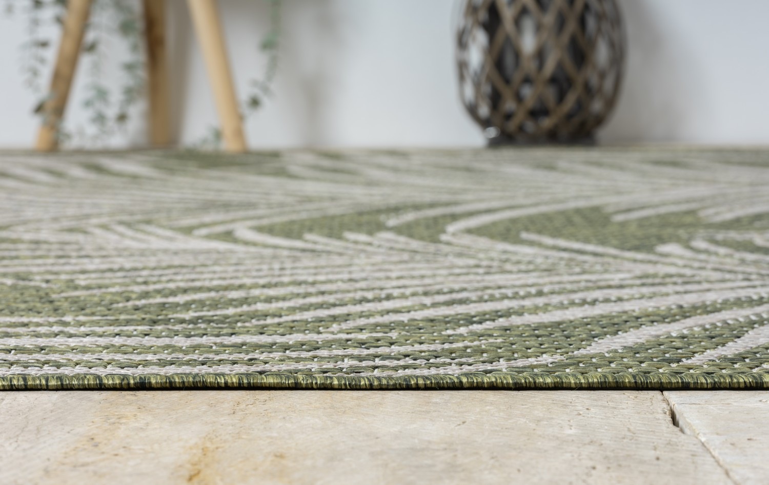 Myflair Möbel & Accessoires Teppich »Autumn«, rechteckig, 8 mm Höhe, Wendeteppich, Blätter Motiv, Outdoor geeignet, Balkon, Terrasse
