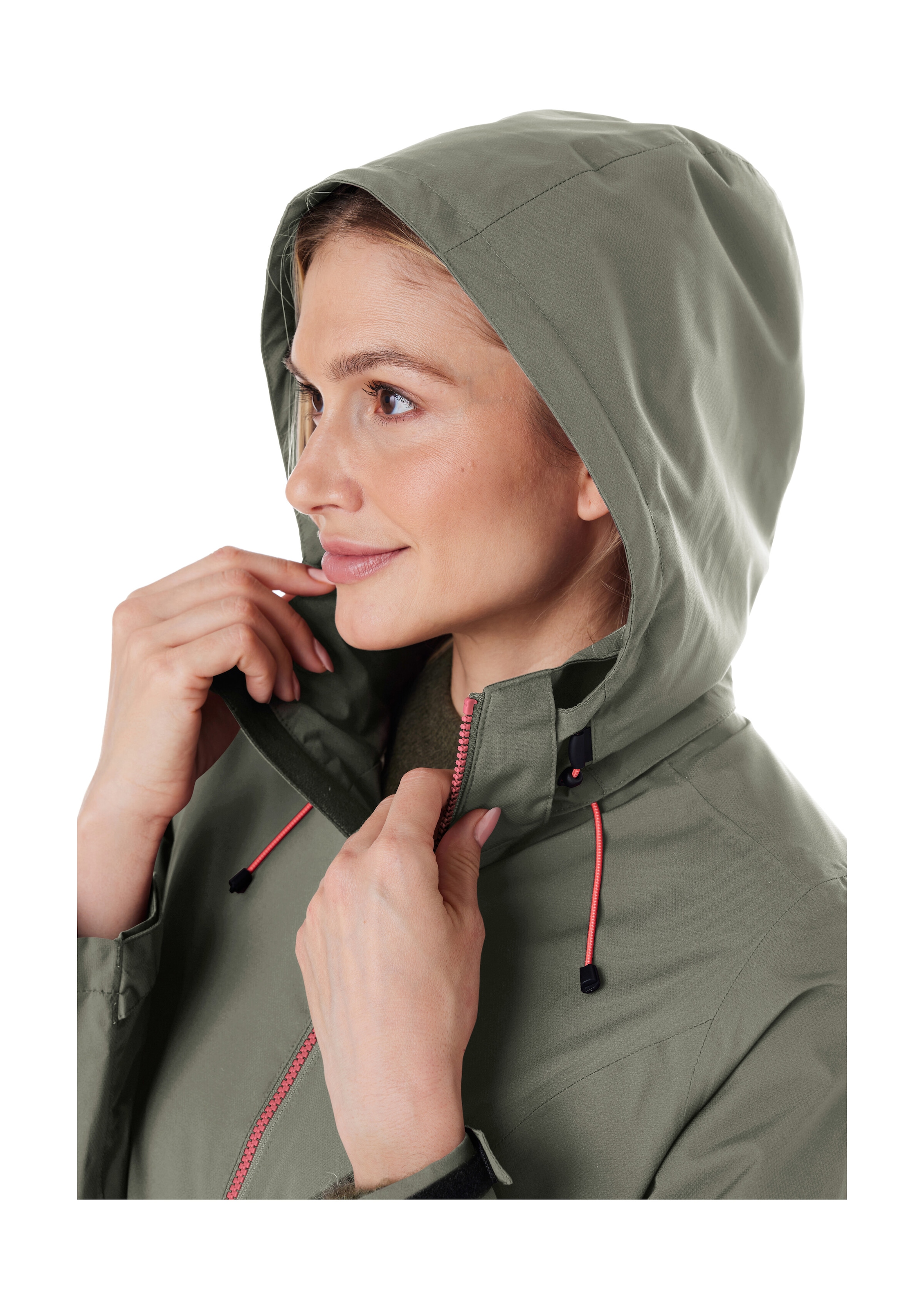 Killtec Outdoorjacke »Damen Regenjacke OOKS 1« Leichte, wasser- und winddichte Jacke, atmungsaktiv, abnehmbare Kapuze