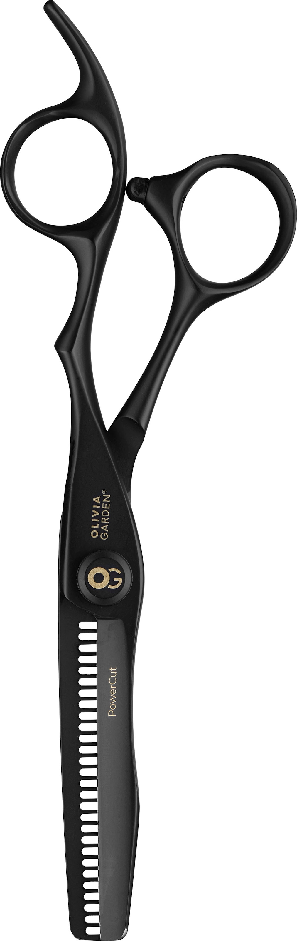 OLIVIA GARDEN Haarschere »PowerCut Matt Black 5,5 Zoll«, (Set, 2 tlg.),  Haarschere und Modellierschere kaufen | BAUR