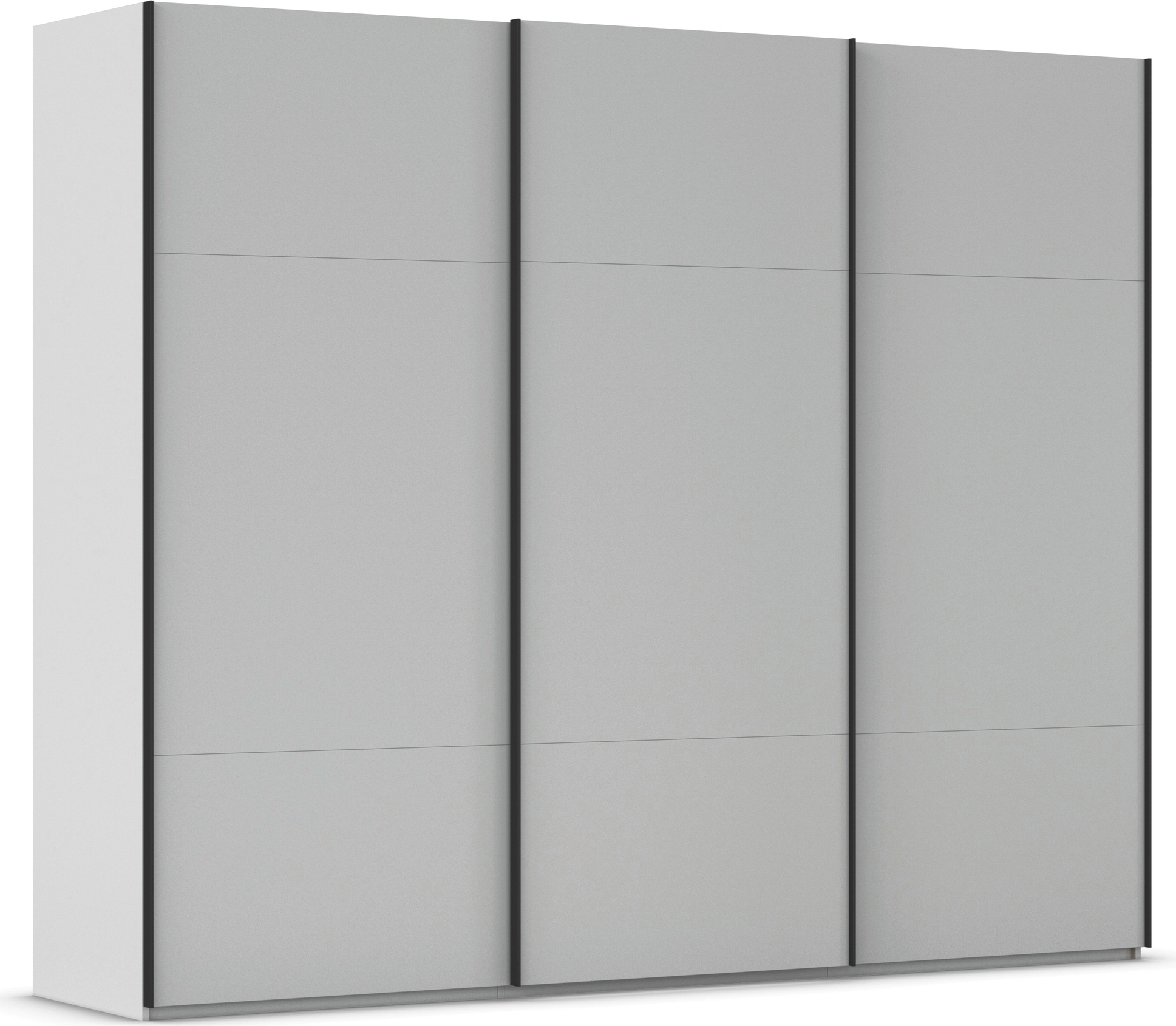 rauch Schwebetürenschrank "Kleiderschrank Schrank Garderobe Schlafzimmerschrank CONTIDO" 3 verschiedene Ausstattungen BASIC/CLASSIC/PREMIUM, aus hochwertigem Material in 6 Breiten 2 Griff-Farben MADE IN GERMANY