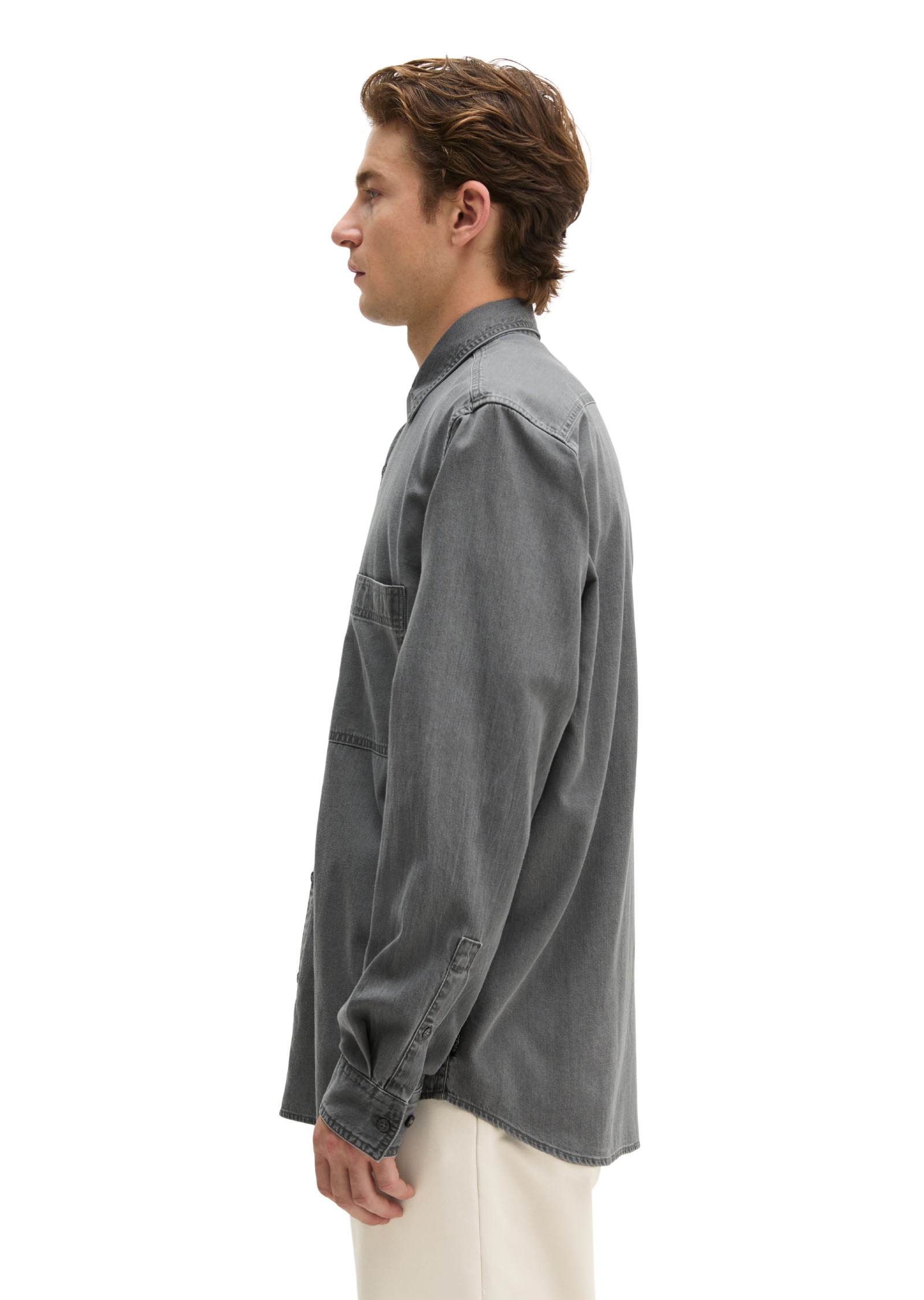 Marc O'Polo Langarmhemd »aus leichtem Bio-Baumwoll-Denim«