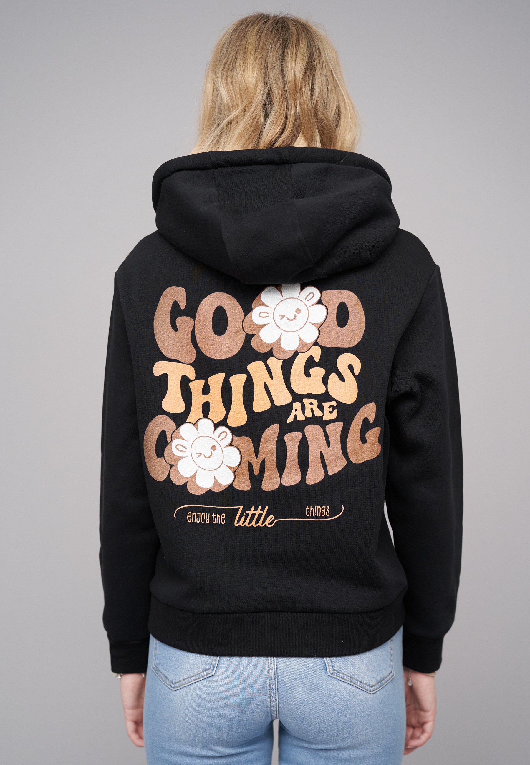 CLOUD 5IVE Kapuzenpullover »CLOUD 5IVE Ladies 77 Good Things Black Everyday Hoodie« 1