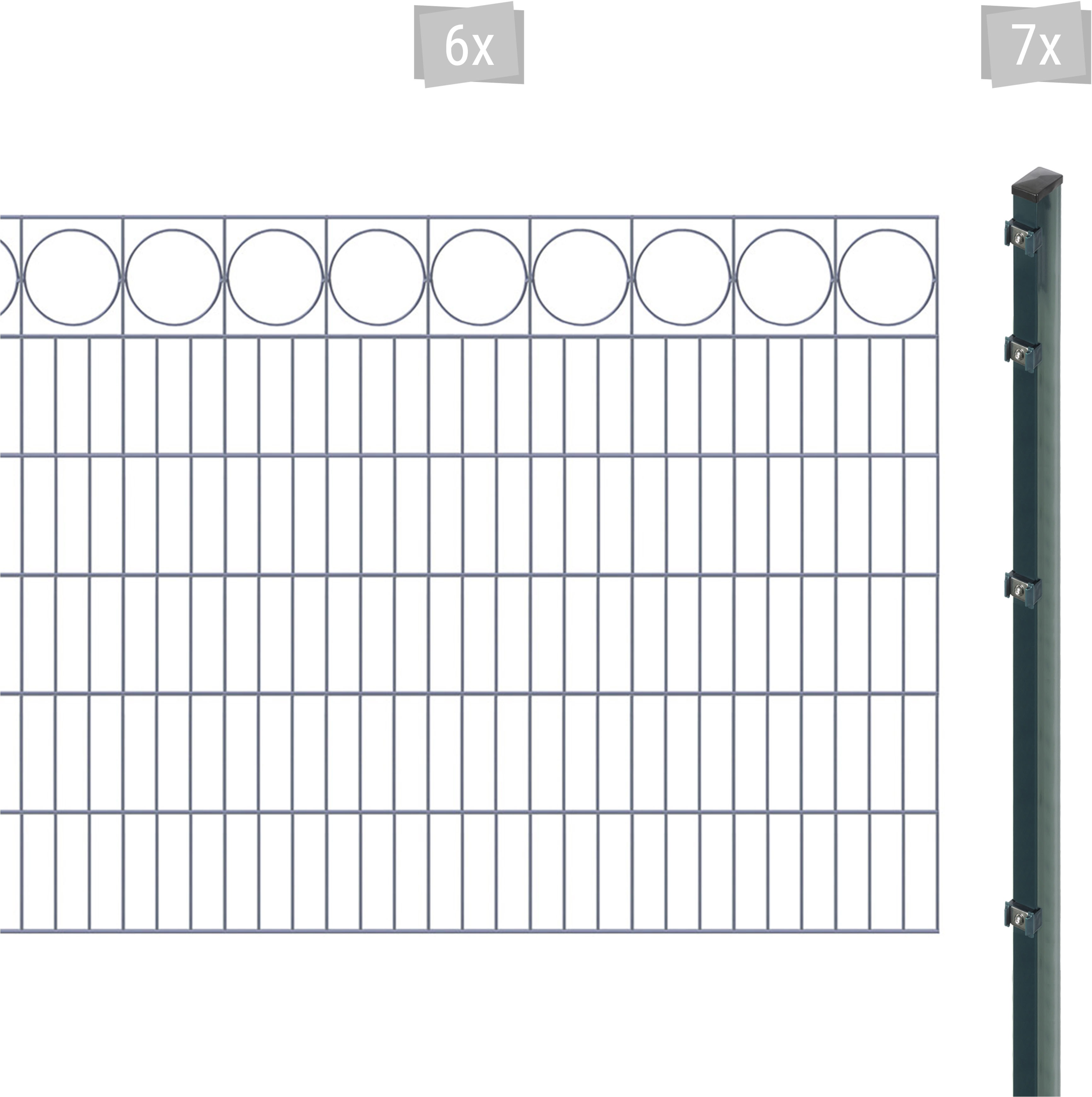 Arvotec 1100000002199 "EXCLUSIVE 120 zum Einbetonieren "Ring" mit Zierleiste" Zaunhöhe 120 cm, Zaunlänge 2 - 60 m