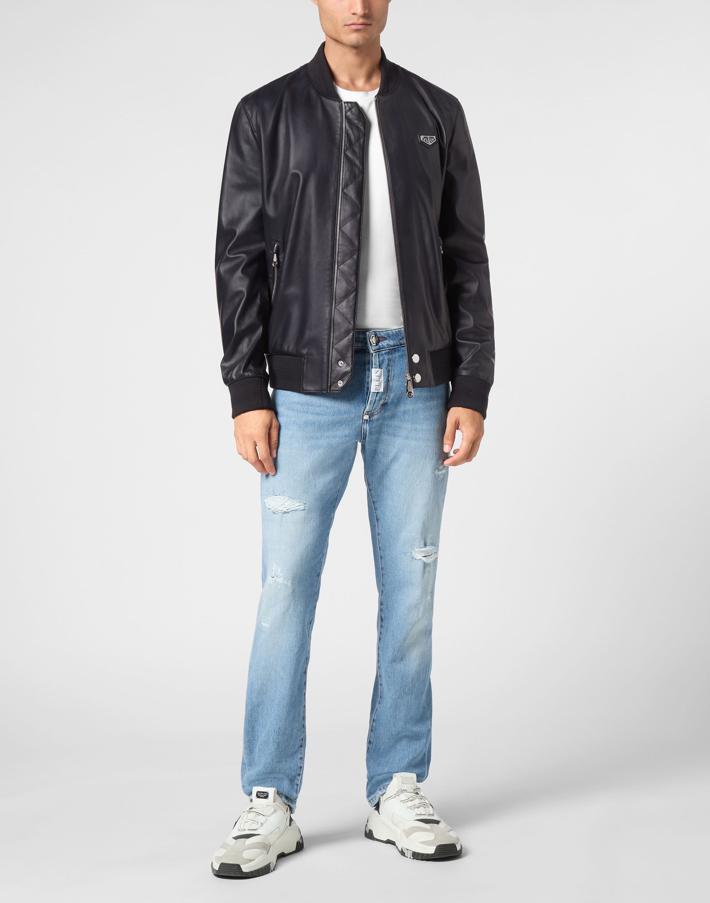 PHILIPP PLEIN Lederjacke »Iconic Plein«
