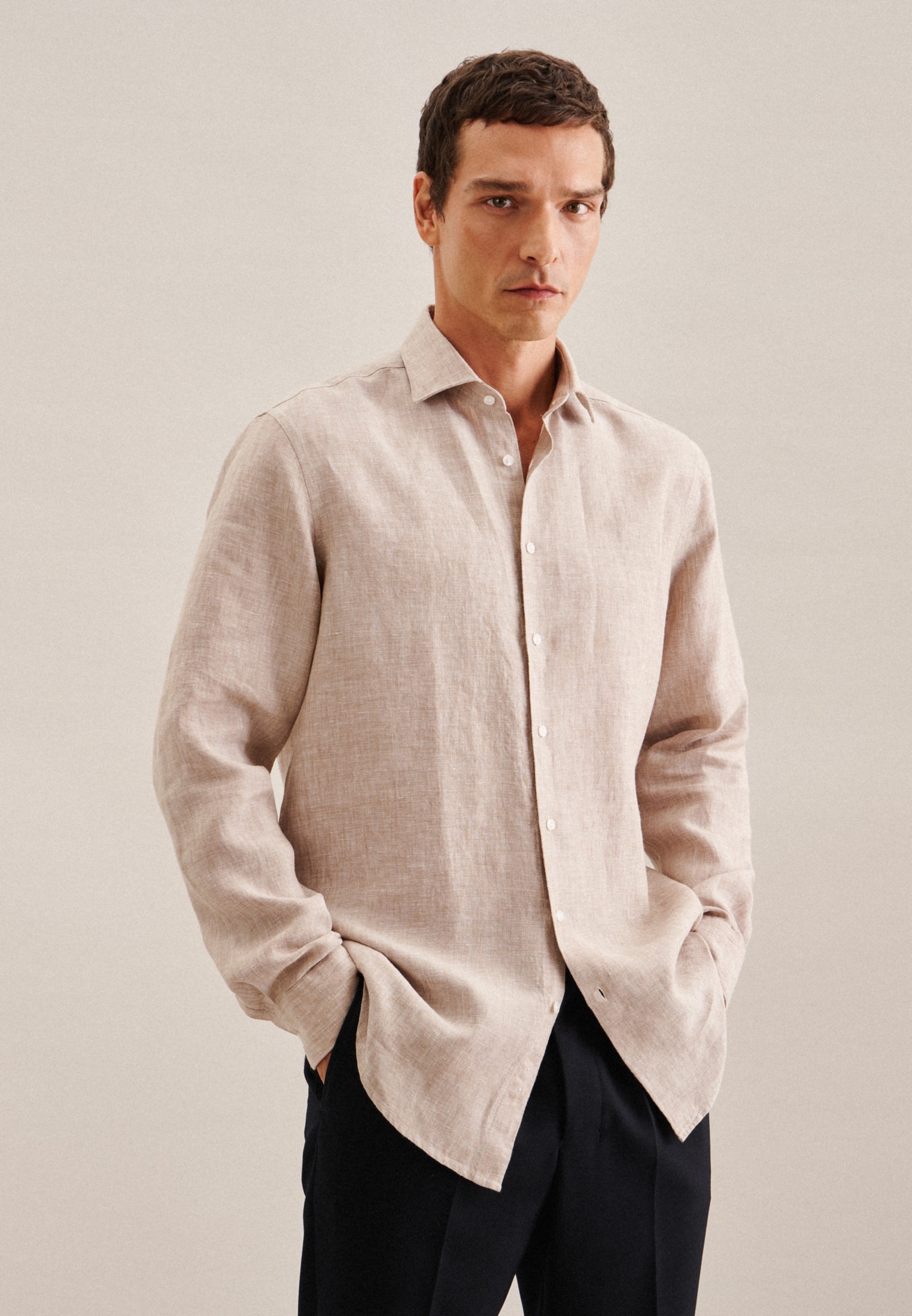 seidensticker Businesshemd "Regular" Regular 1/1 Kentkragen Uni günstig online kaufen