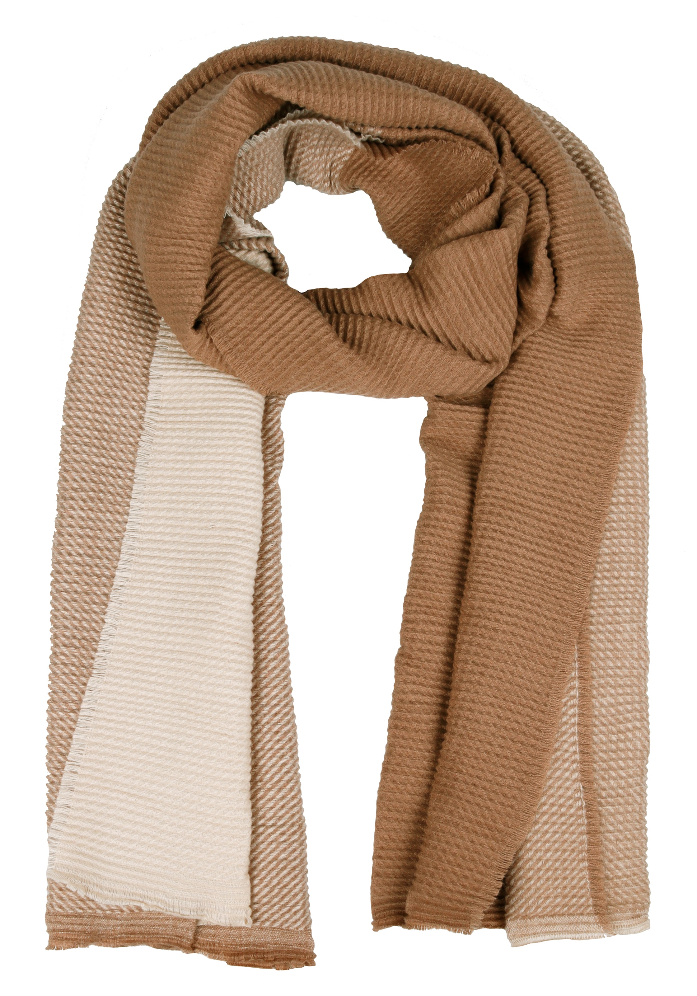 Capelli New York Modeschal tricolor, leichte Fransenkante, Farbverlauf günstig online kaufen