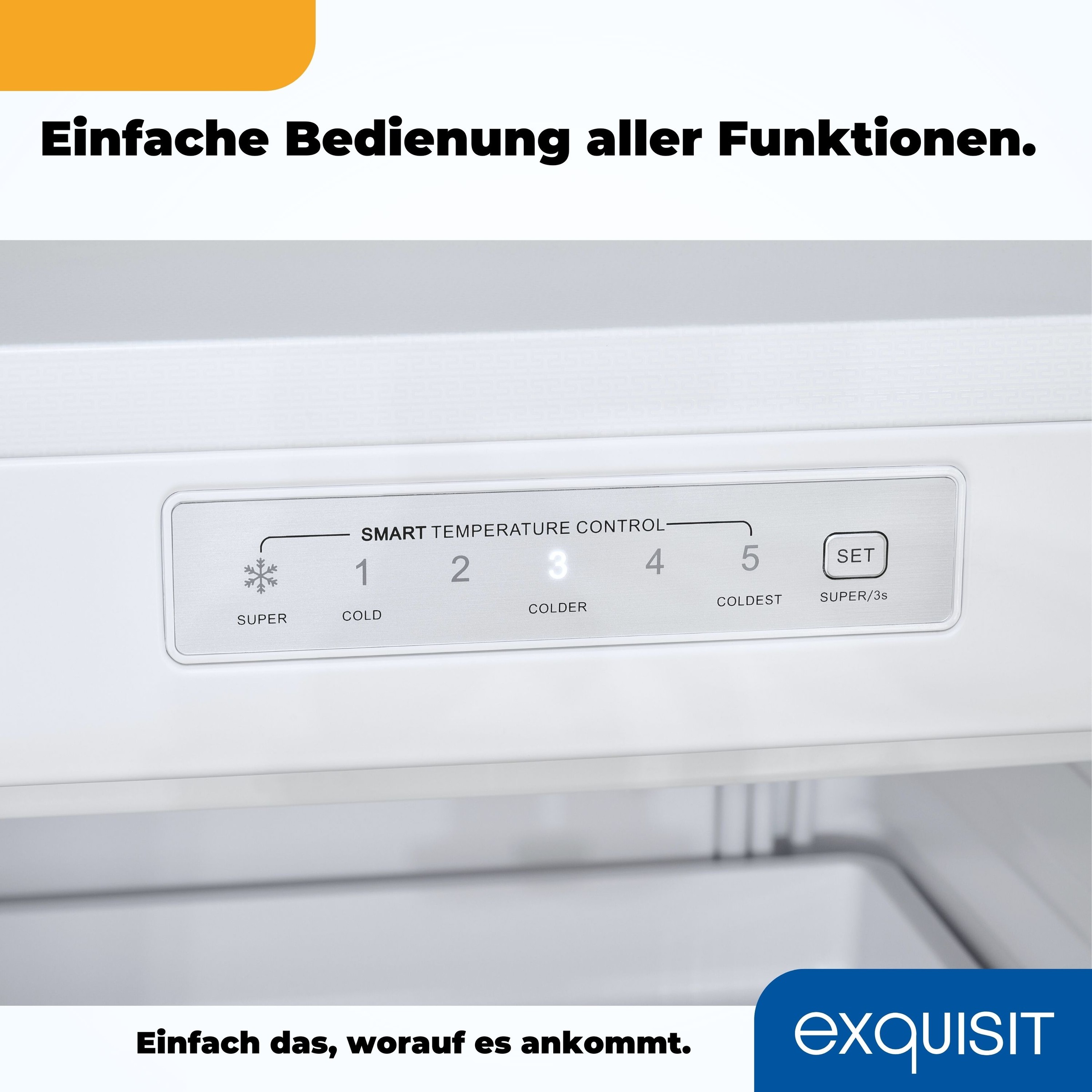 exquisit Gefrierschrank »GS230-HE-040D«, 142 cm hoch, 55 cm breit, wechselbarer Türanschlag