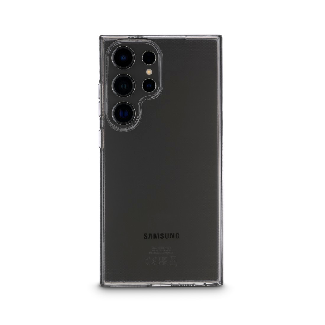 Hama Handyhülle »Handyhülle für Galaxy S24 Ultra (durchsichtig, ohne Vergilben)«, Samsung Galaxy S24 Ultra, Anti-Rutsch-Oberfläche und bezogene Seitentasten