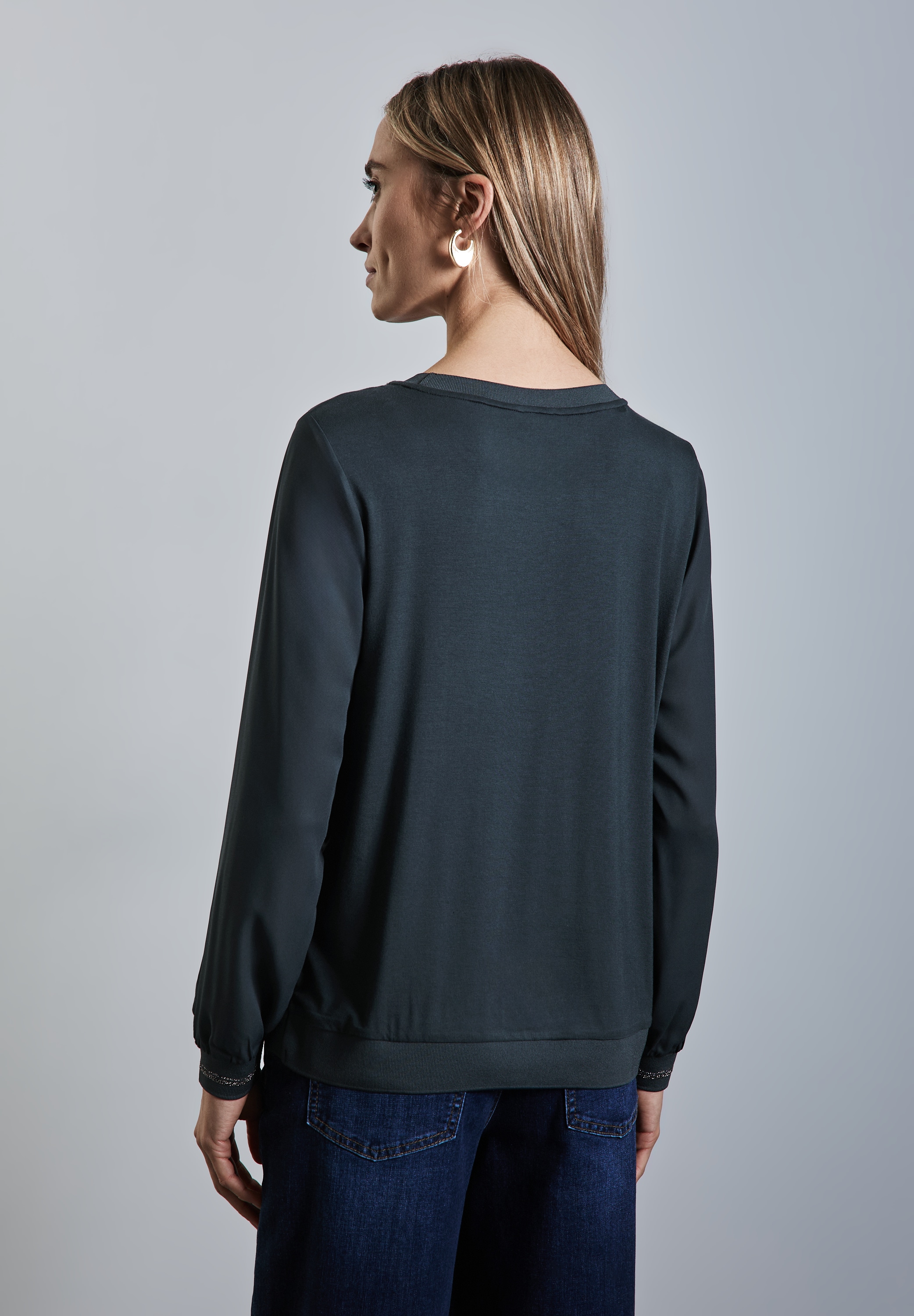 STREET ONE Langarmshirt, mit Rundhalsausschnitt