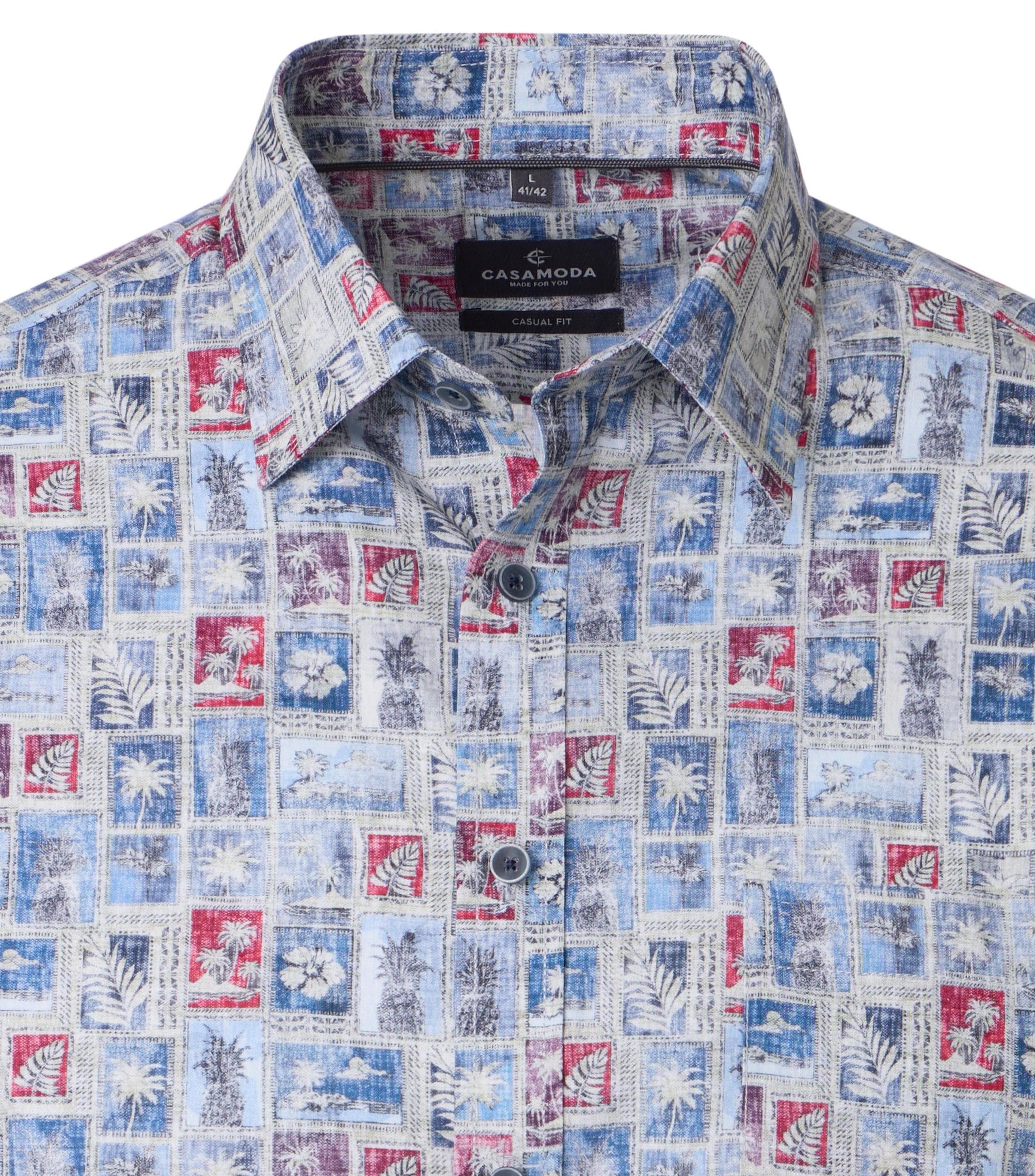 CASAMODA Leinenhemd »CASAMODA Leinenhemd Print«