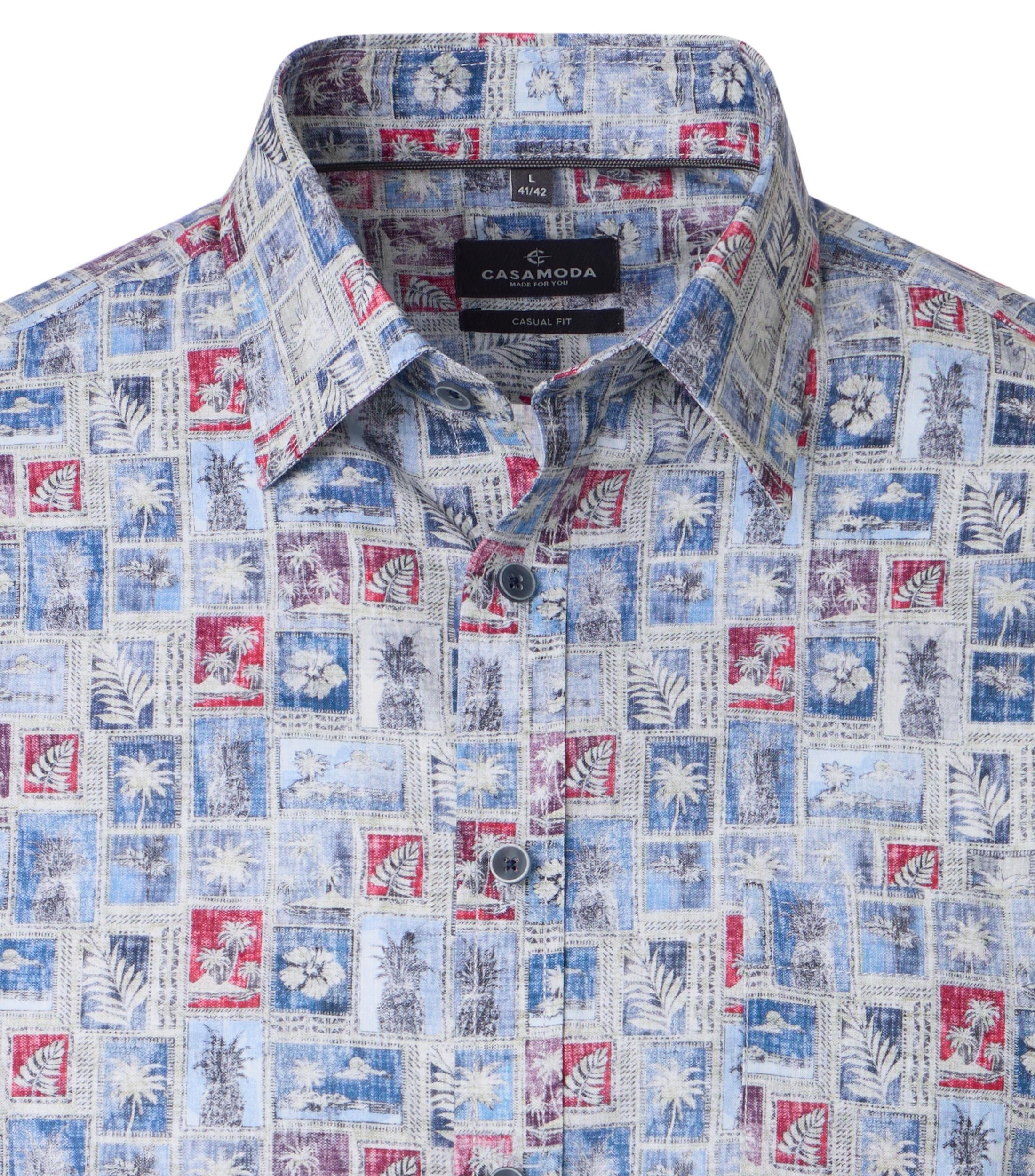 CASAMODA Leinenhemd "CASAMODA Leinenhemd Print" günstig online kaufen