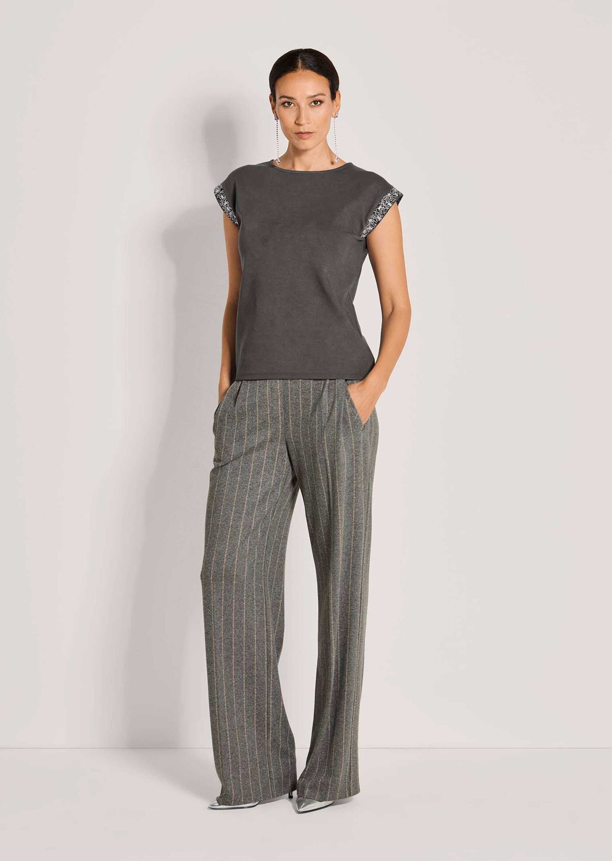 MADELEINE Kurzarmshirt »Shirt Shirt mit Strass an der Schulter«