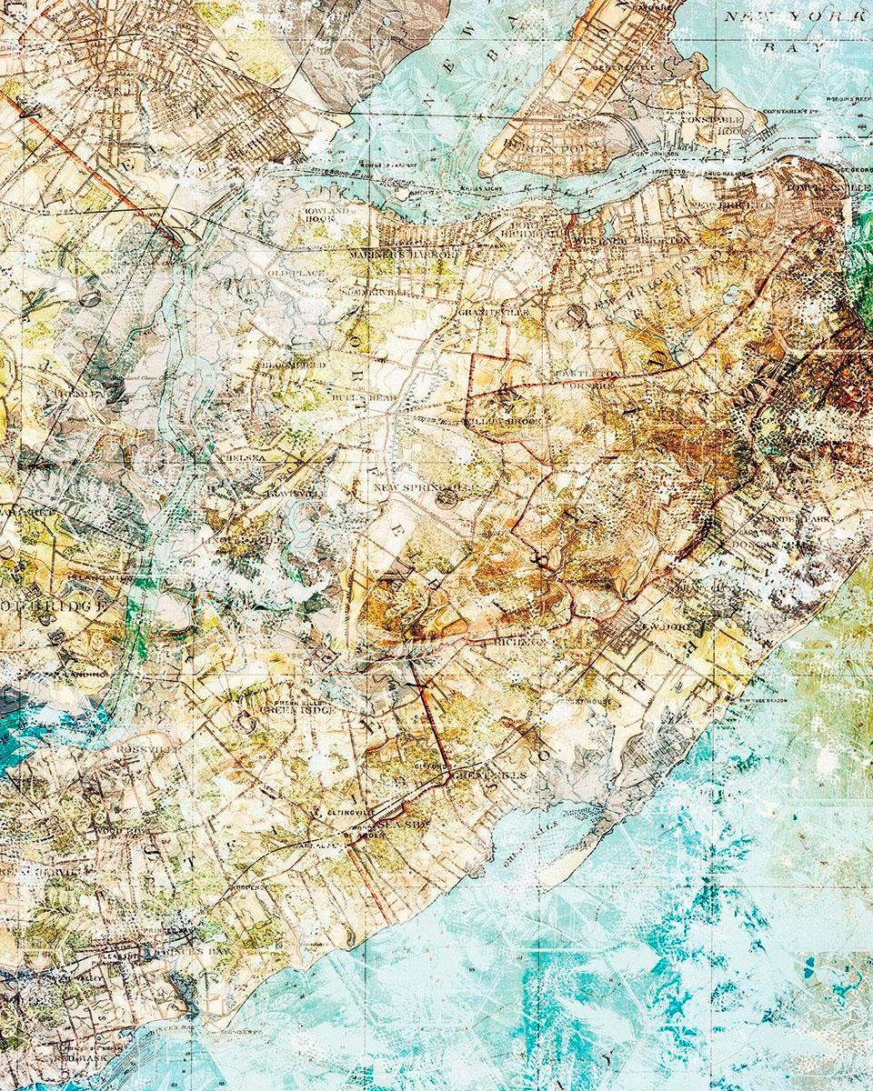 Komar Vliestapete "Mix Map", 200x250 cm (Breite x Höhe), Vliestapete, 100 cm Bahnbreite