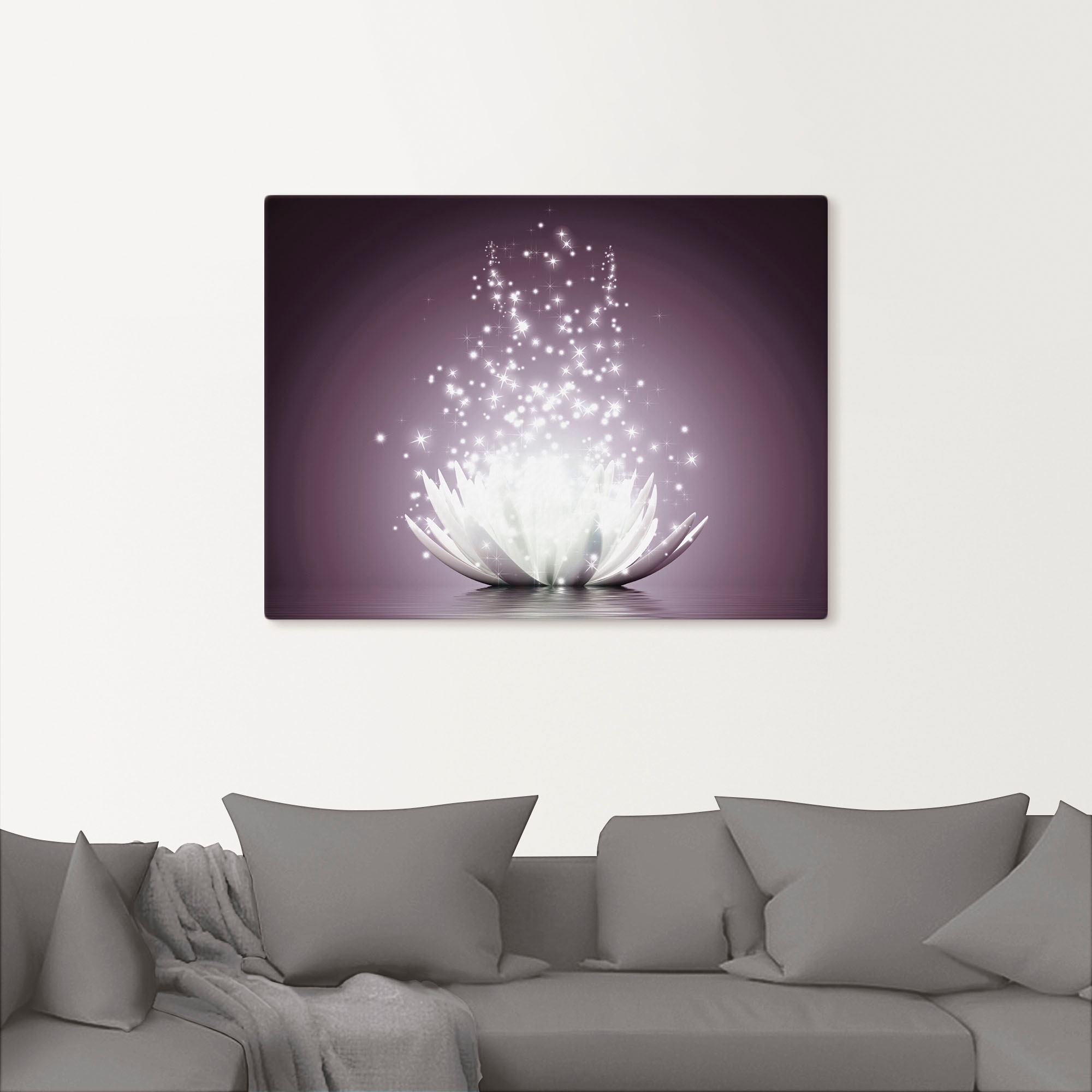 Artland Wandbild »Magie der Lotus-Blume«, Blumen, (1 St.), als Leinwandbild, Poster, Wandaufkleber in verschied. Größen