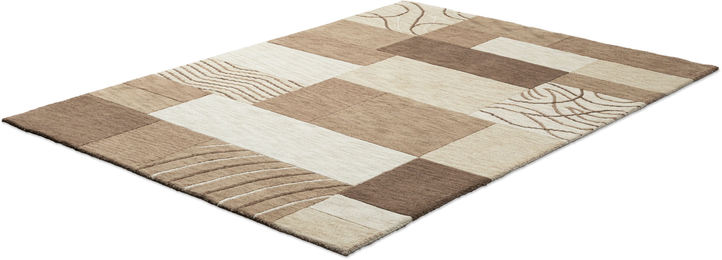 THEKO Royal Domas 4028 Wool Rug Brown 70x140cm 3