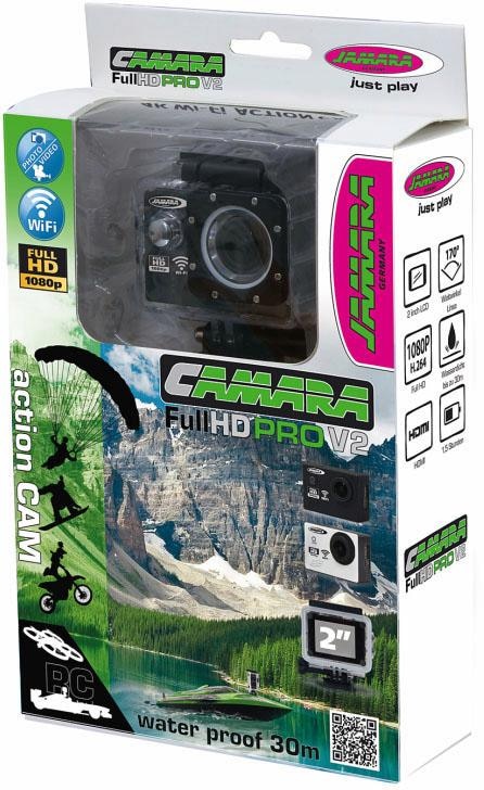 Jamara Action Cam »Camera Full HD Wifi V2, schwarz« | BAUR