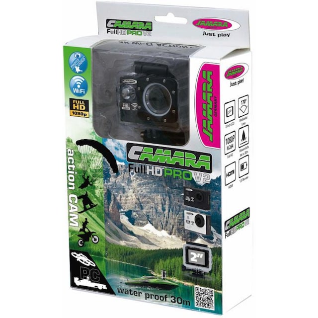 Jamara Action Cam »Camera Full HD Wifi V2, schwarz« | BAUR