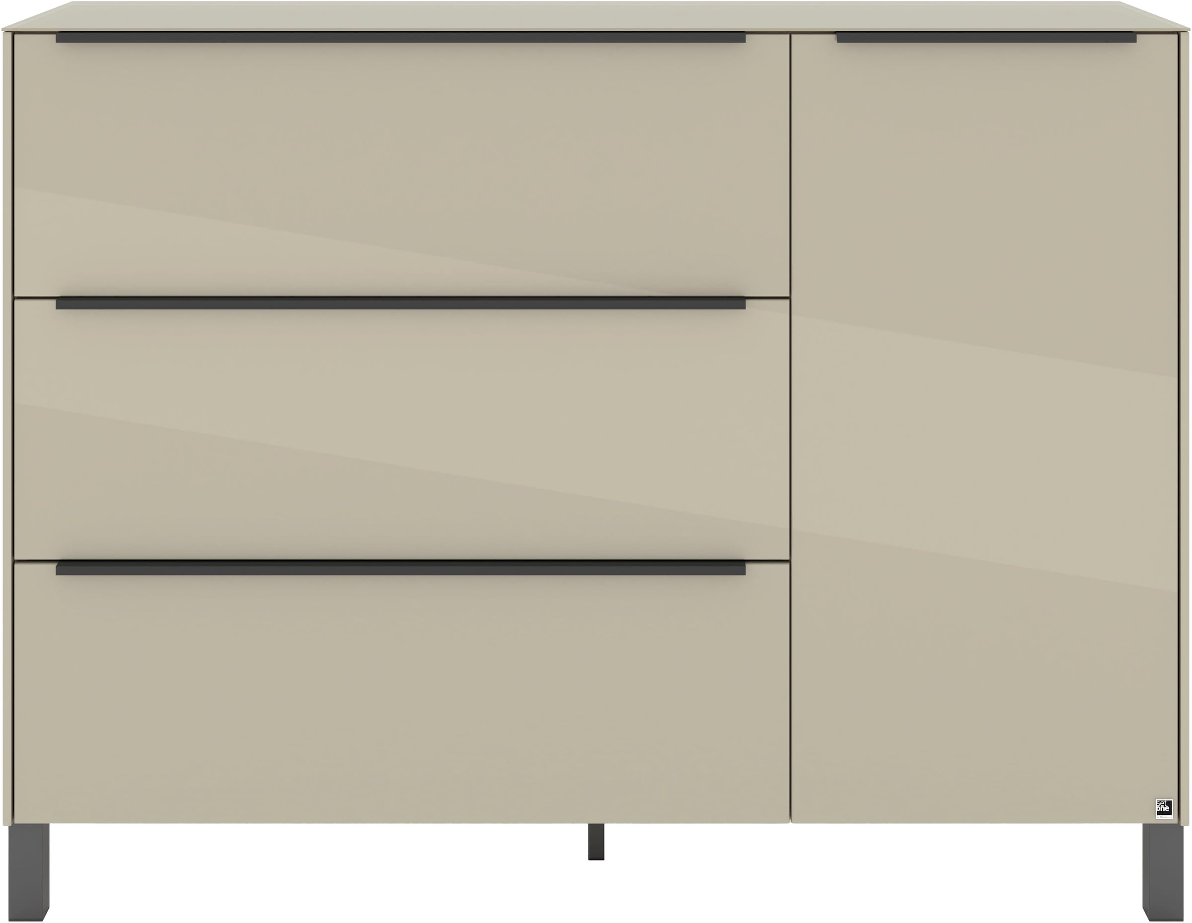 set one by Musterring Sideboard »Reno« 1 Stk. tlg. Mit Vierkantfuß in diversen Farben, 106 cm Höhe & Farbauswahl
