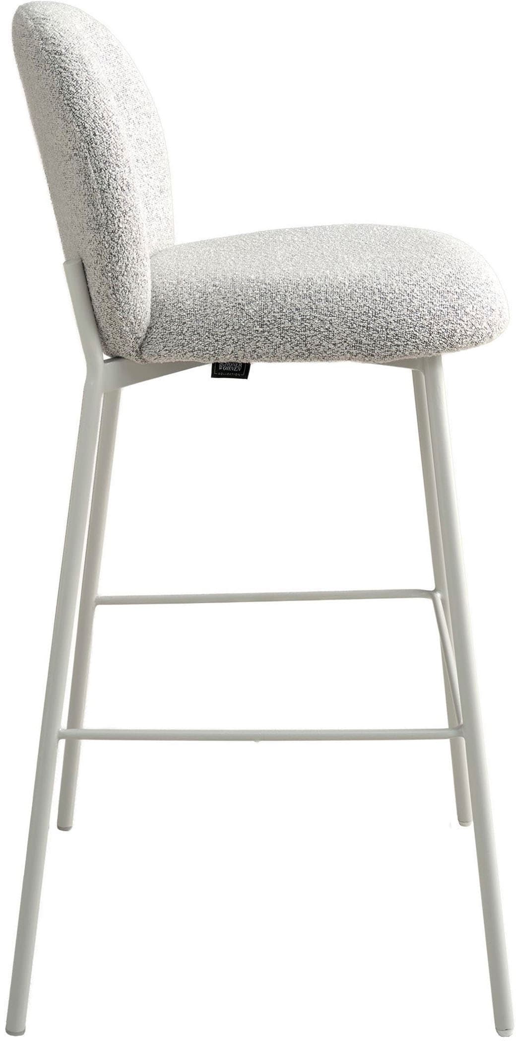 SCHÖNER WOHNEN-Kollektion 4-Fußstuhl »FORDE« (Set) 2 Stk.Bezug Bouclé, Untergestell Metall pulverbeschichtet