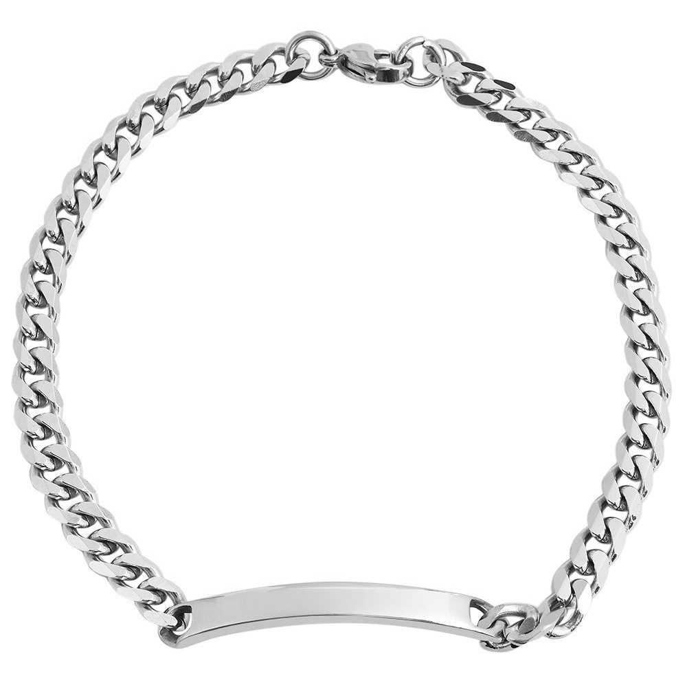 Adelia's Unisex Chain Bracelet Silver 22.5cm 2