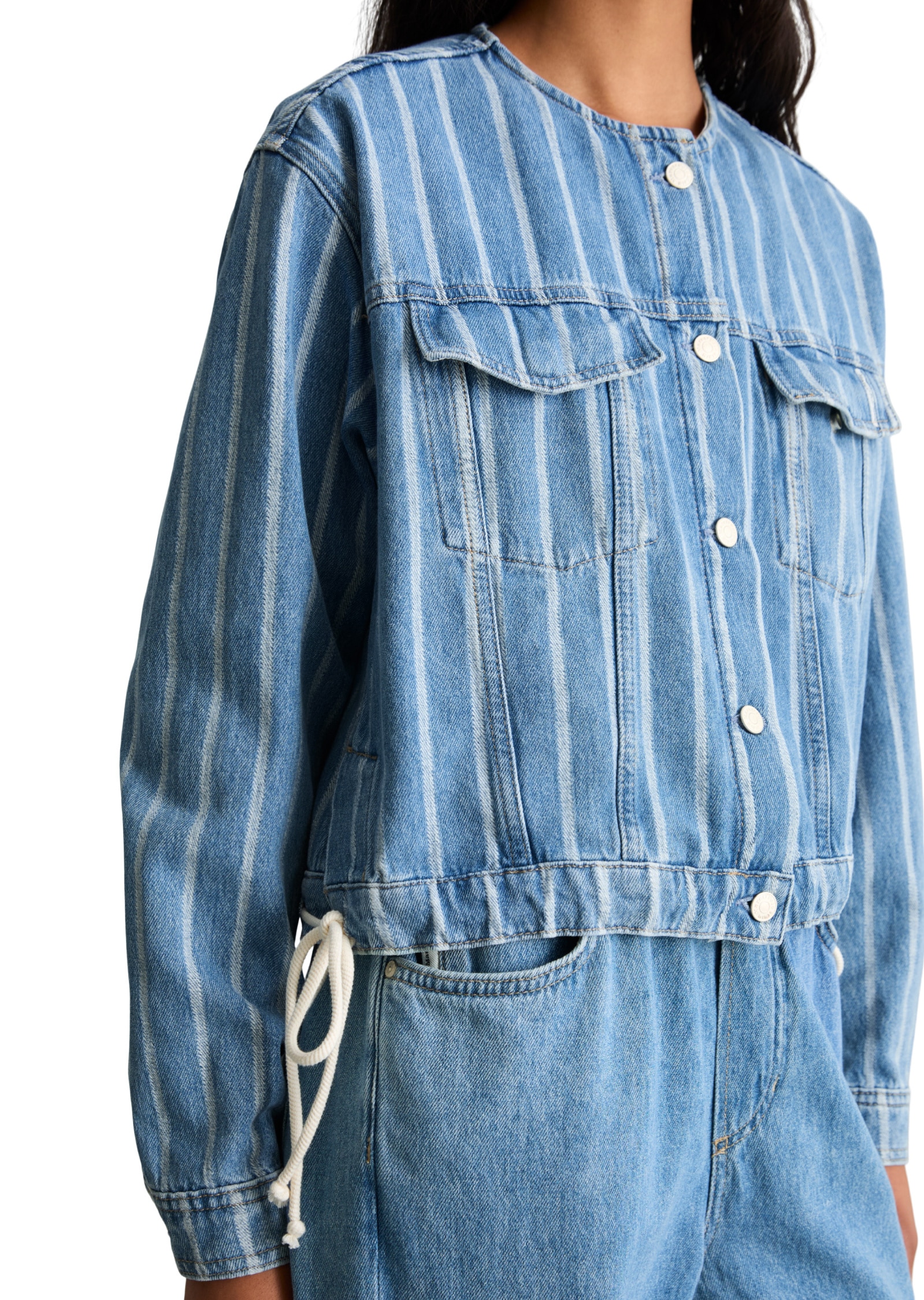 Marc O'Polo DENIM Jeansjacke »aus reiner Bio-Baumwolle« ohne Kapuze