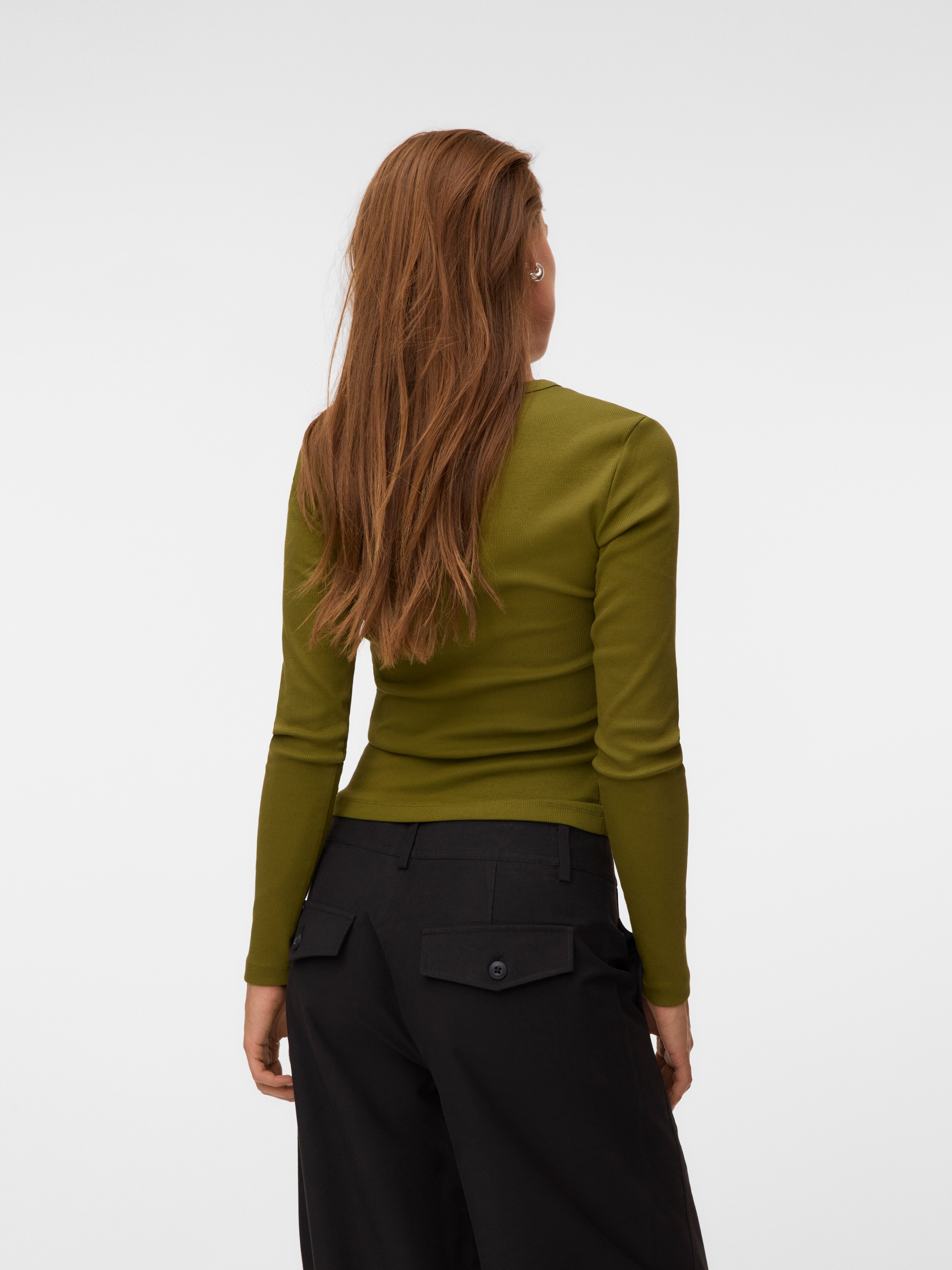 Vero Moda Langarmshirt »VMCHLOE LS SHORT TOP JRS NOOS« Baumwollmischung, slim fit