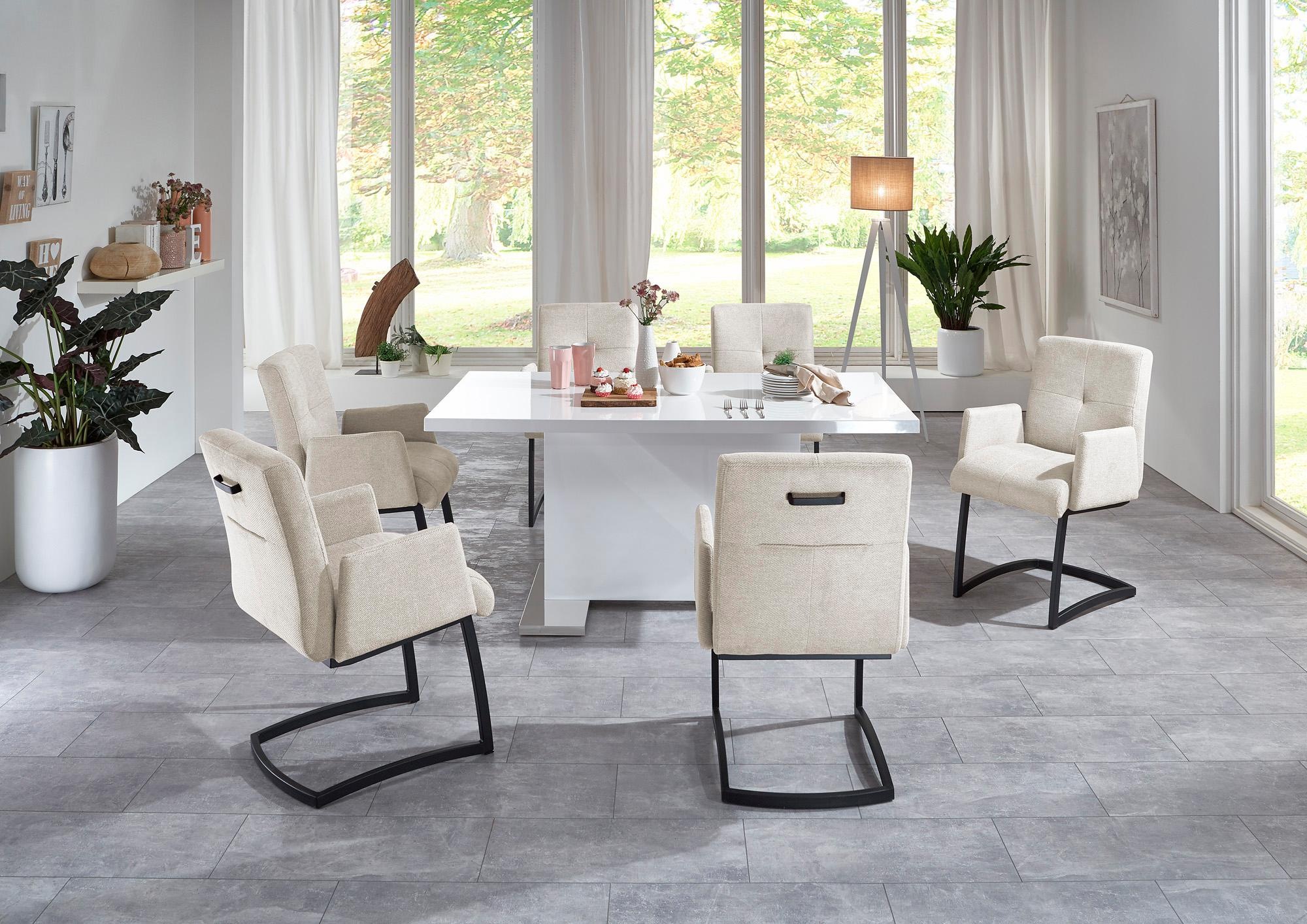 exxpo - sofa fashion Freischwinger "Affogato mit komfortablen Armlehnen", S günstig online kaufen