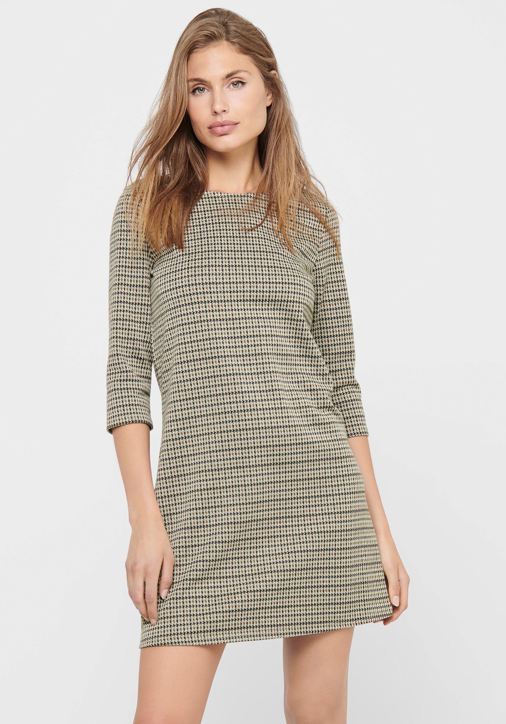 ONLY Jerseykleid »ONLBRILLIANT 3/4 CHECK DRESS« kaufen