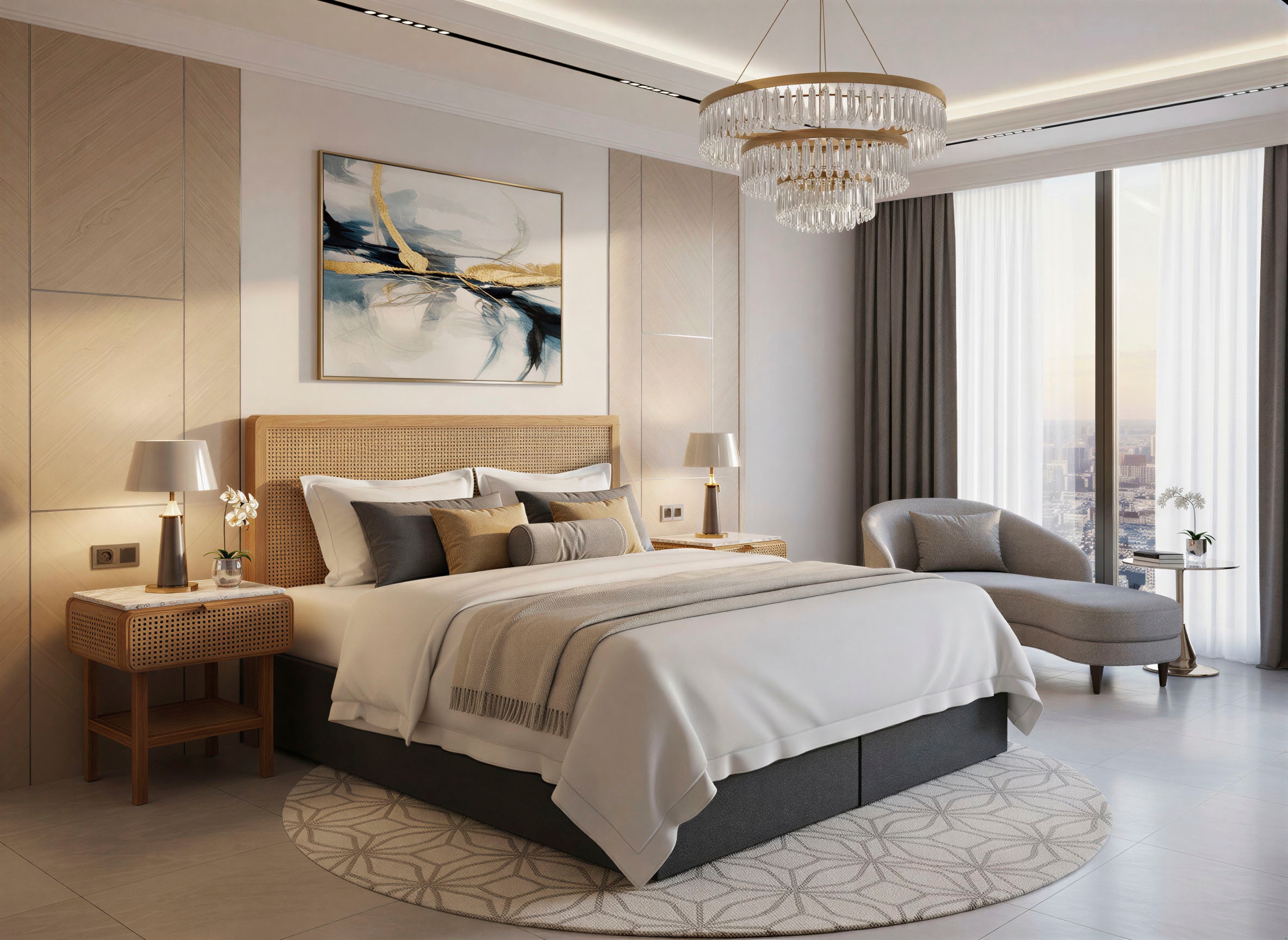 SIT Nachtkonsole mit Wiener Geflecht, Nachttisch in zierlicher Optik