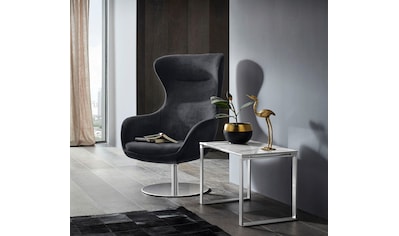 Places of Style Stuhl »Leona«, Struktur fein, mit Drehfunktion, auf rundem Fuß kaufen