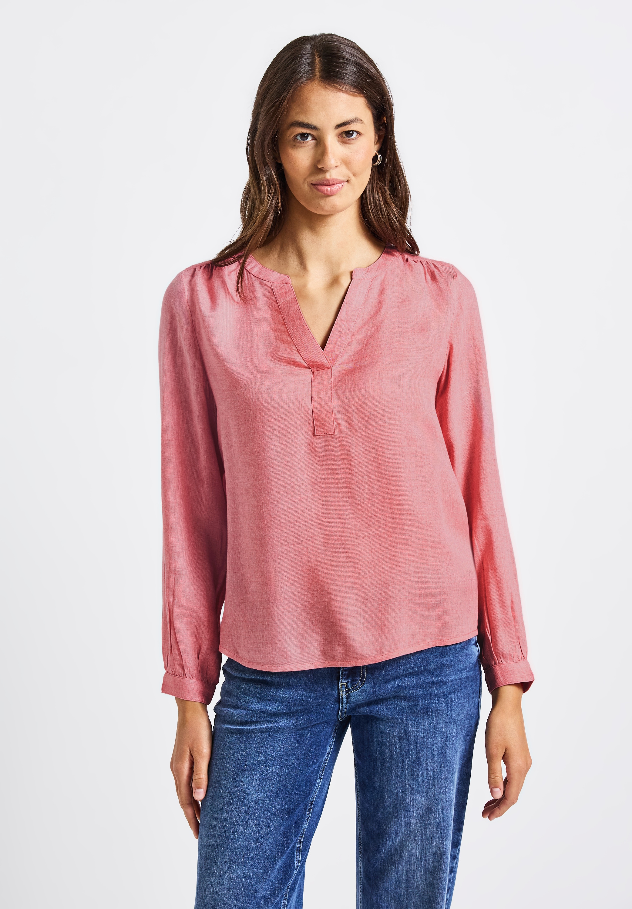 STREET ONE Langarmbluse, aus softer Viskose günstig online kaufen