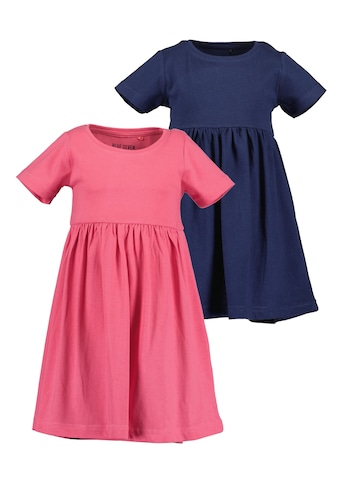 Jerseykleid »Blue Seven Mädchen Shirtkleider KIDS GIRLS BASICS - 2er Pack«, (2 tlg.)