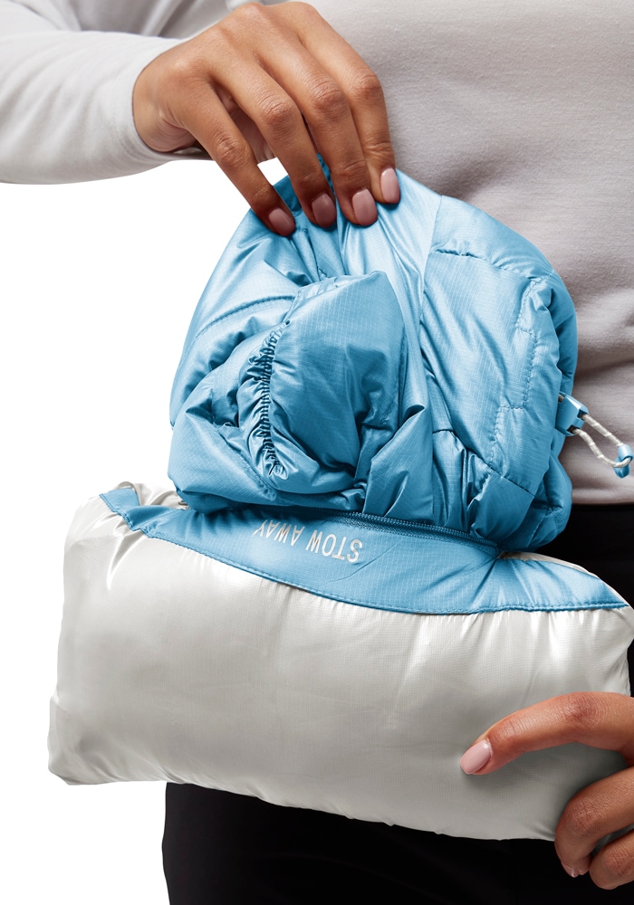 Jack Wolfskin Daunenjacke »PASSAMANI DOWN HOODY W RDS«, mit Kapuze