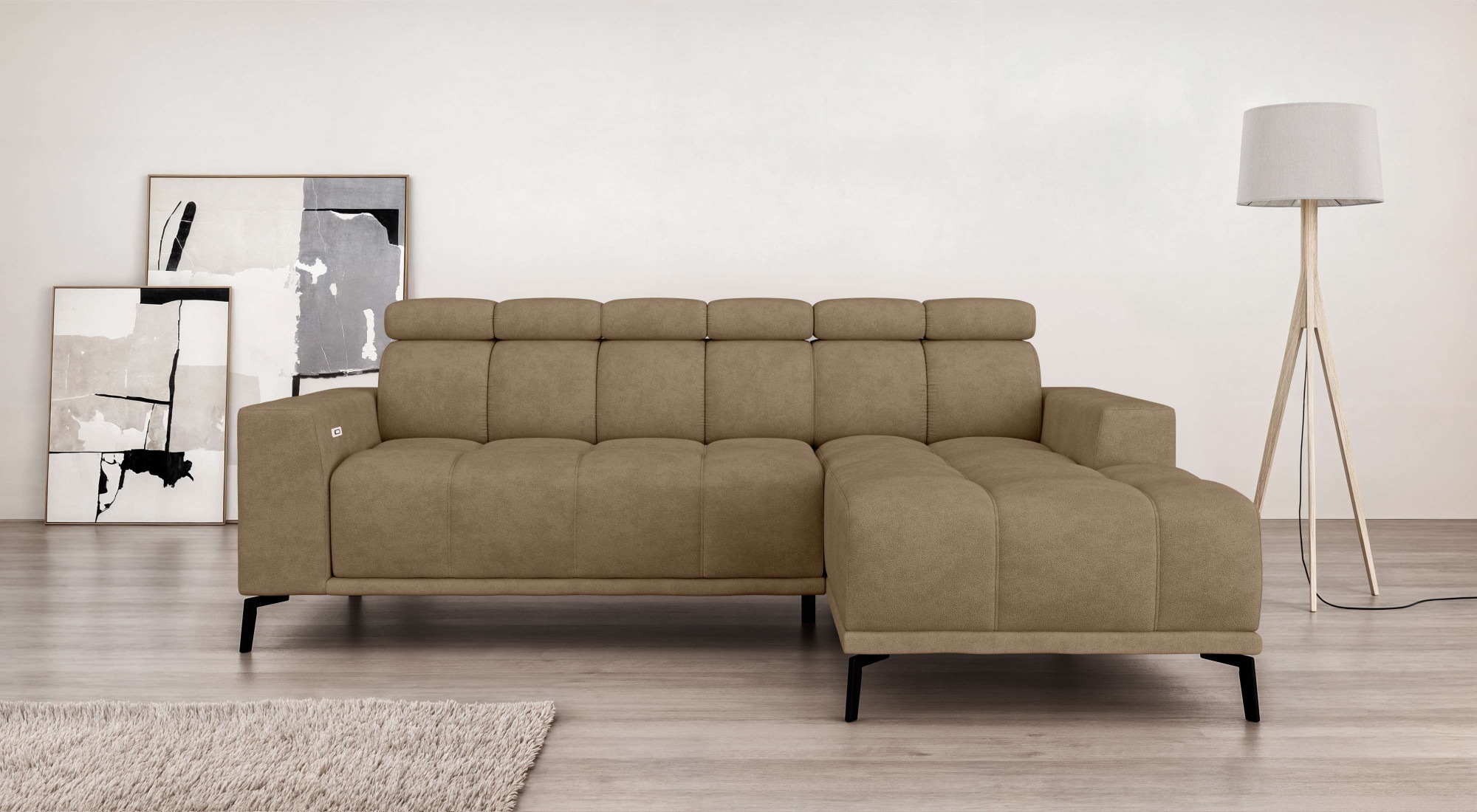 Home affaire Ecksofa "CAZIE, Designsofa, L-Form, trendige Bubble-Optik," L- günstig online kaufen